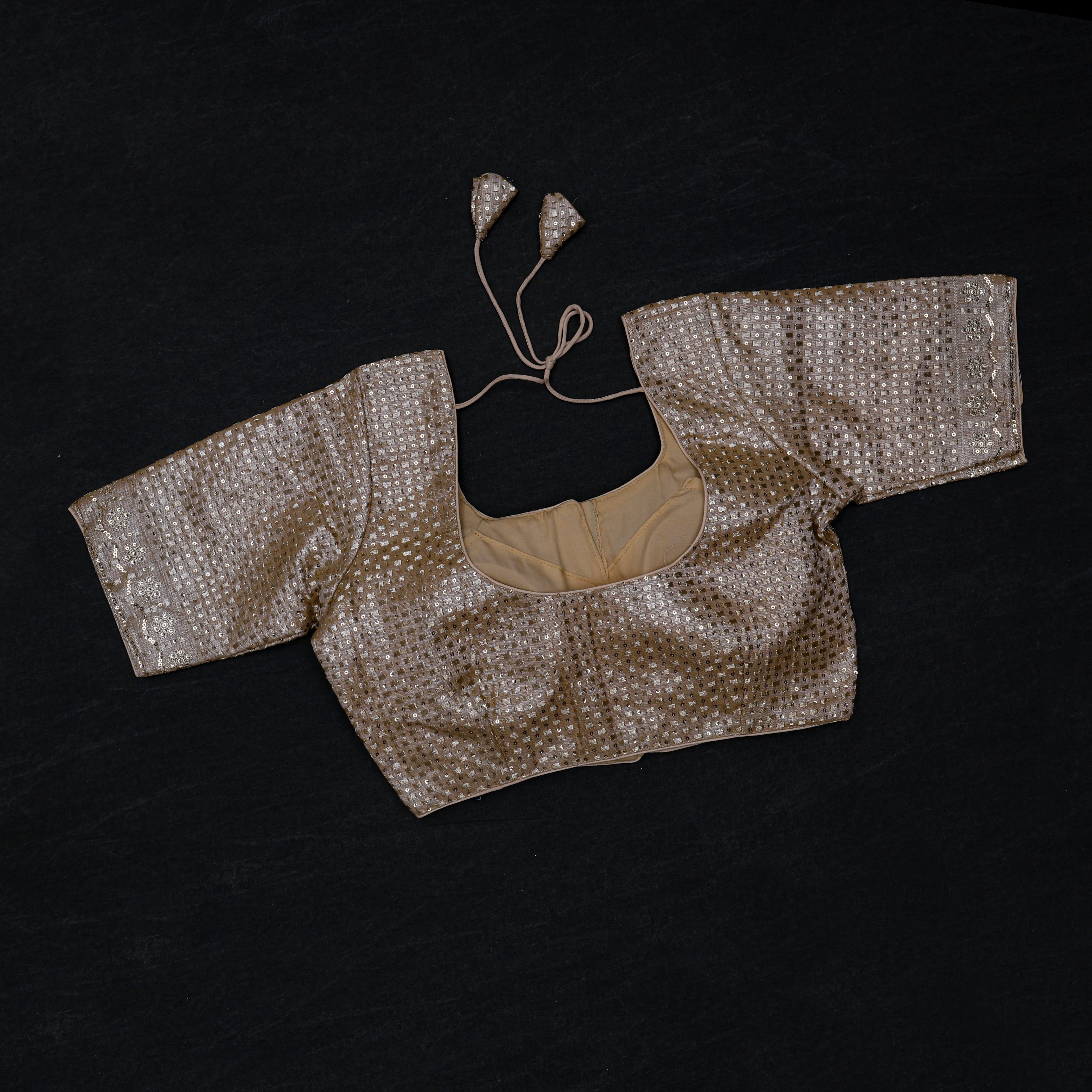 Tissue U Neck Readymade Blouse