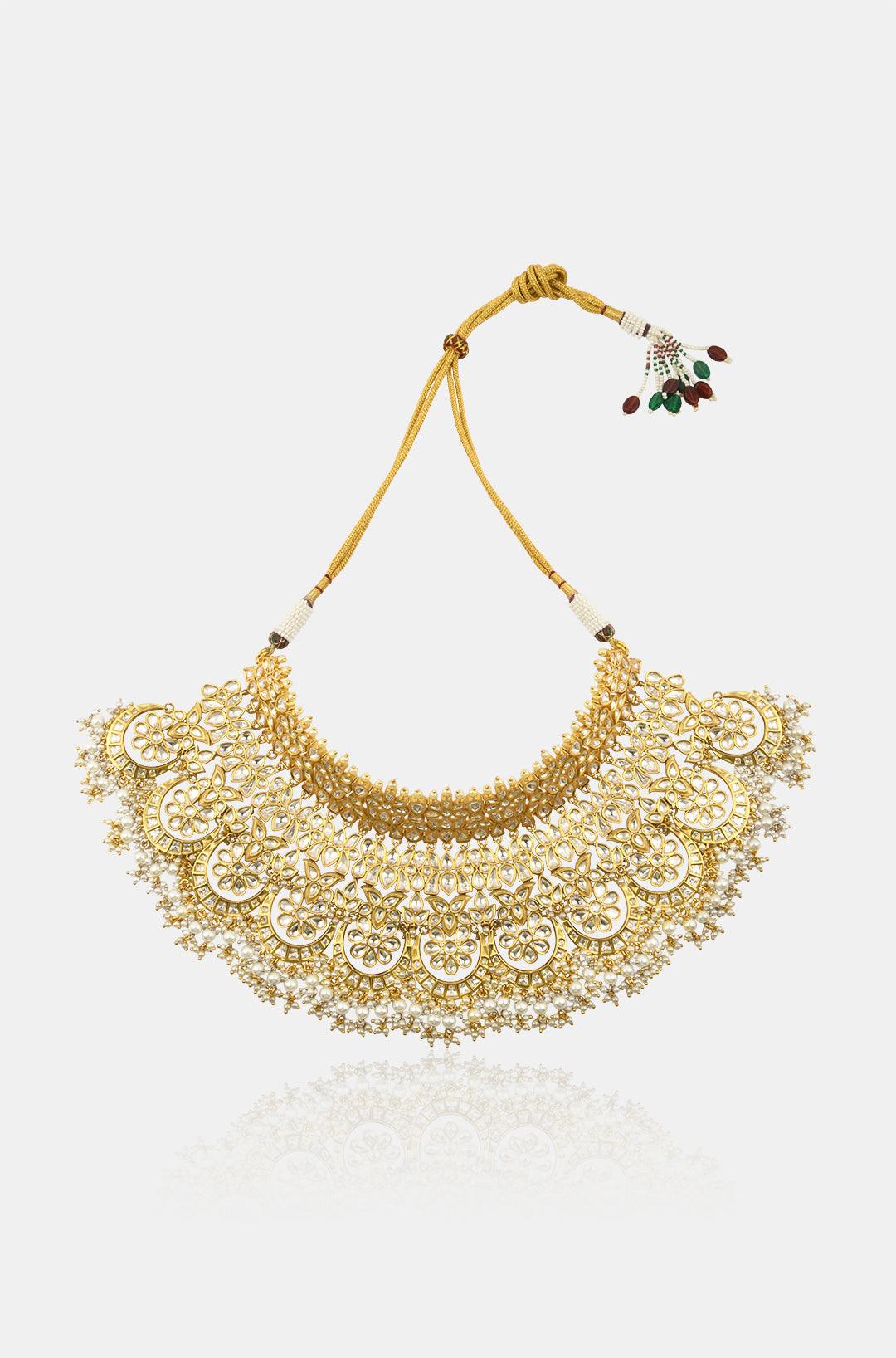 Ethereal Bridal Kundan Pearls Ensemble - Dyulokha