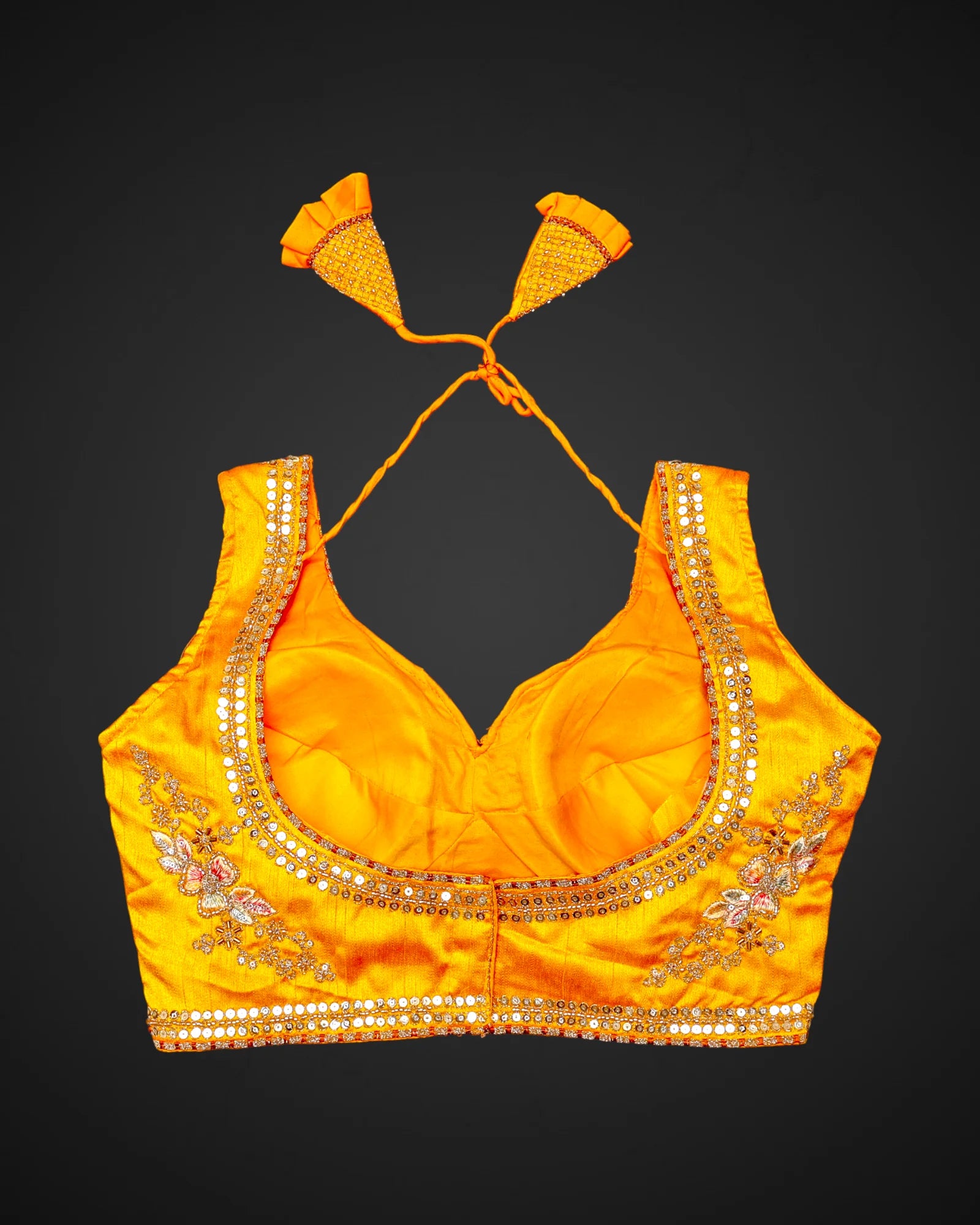 Italian Silk Embroidered Readymade Blouse