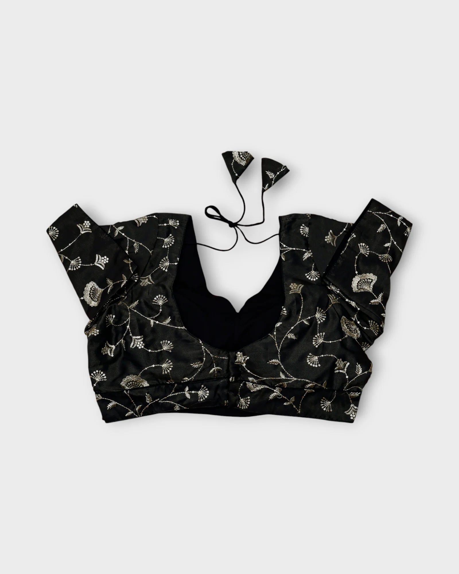 Silk V Neck Half Sleeve Readymade Blouse