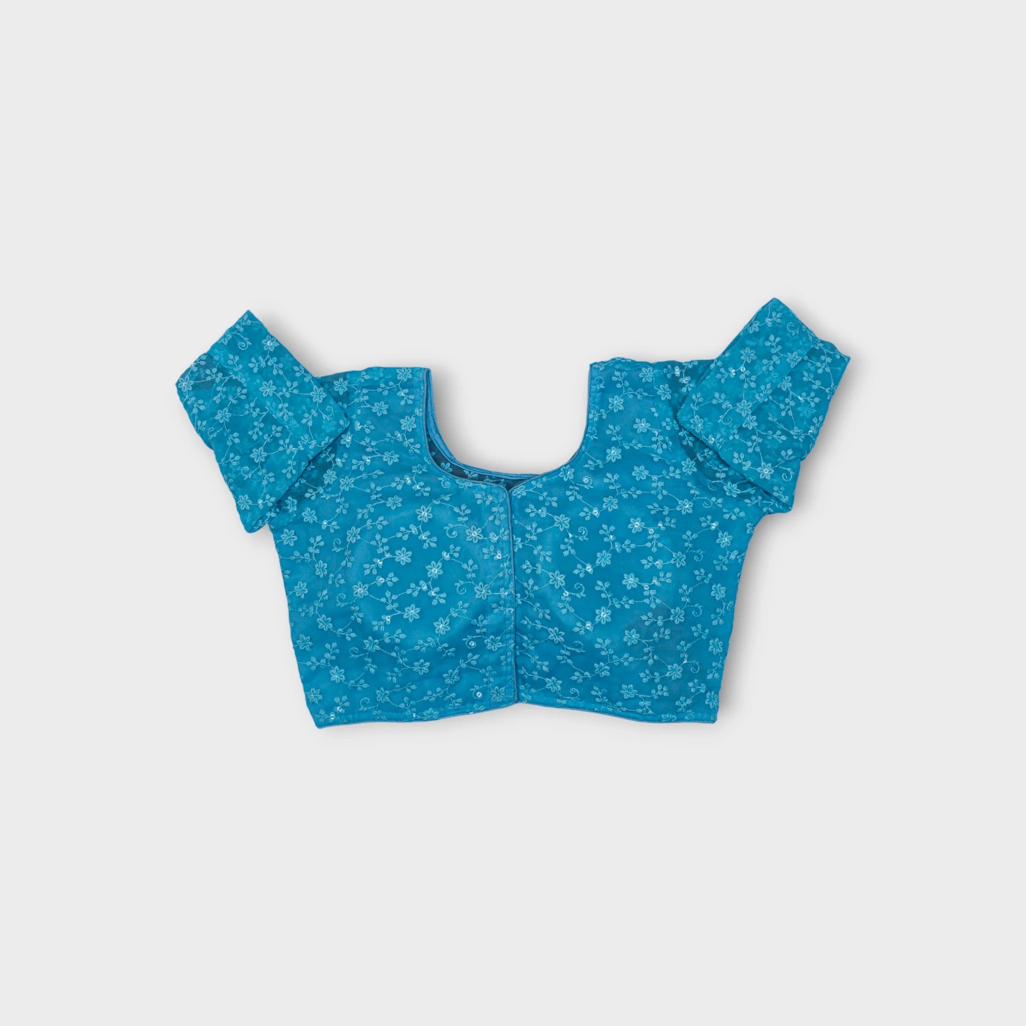 U Neck Georgette Readymade Blouse