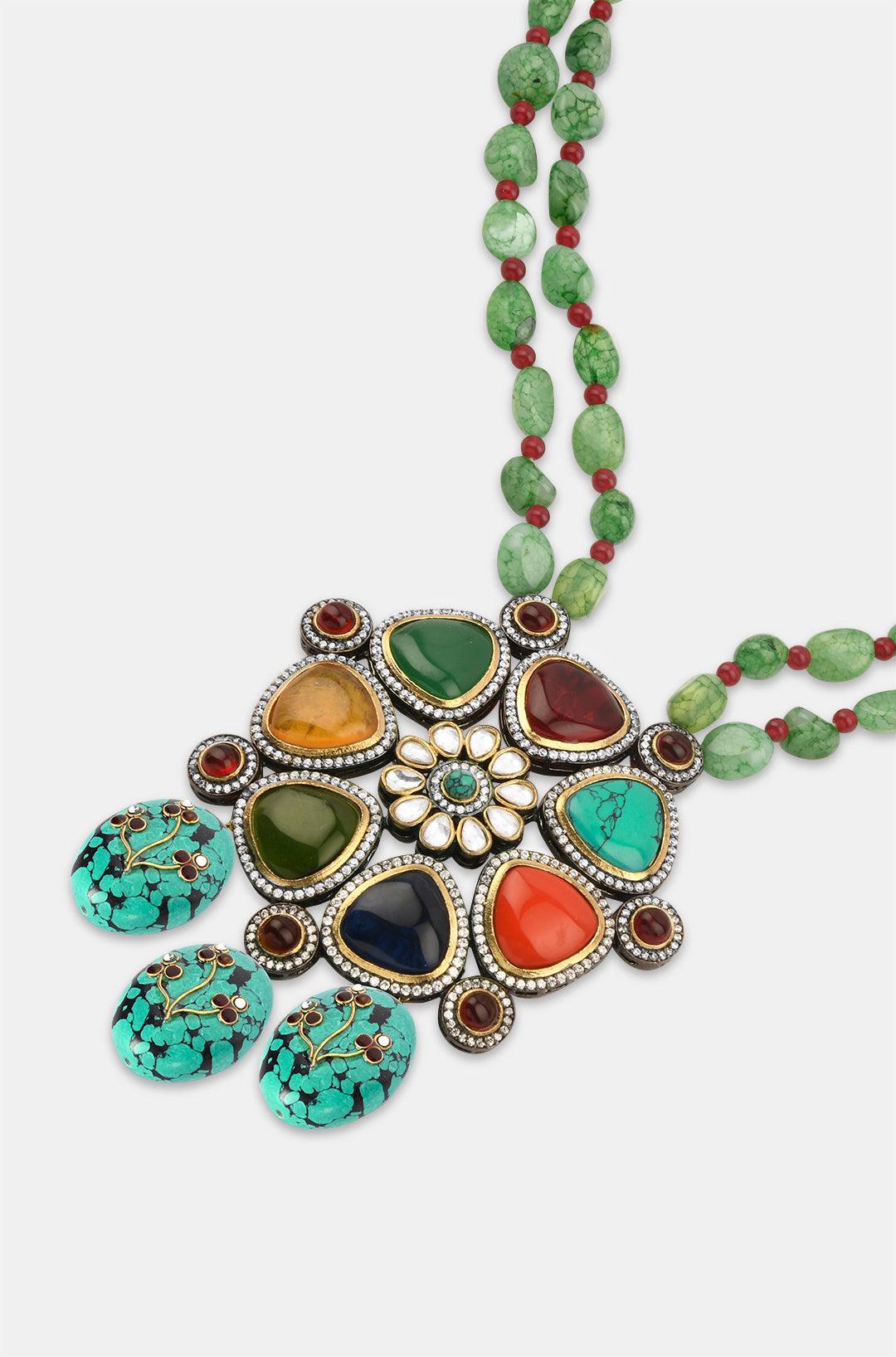 Navratan Splendor Necklace - Dyulokha