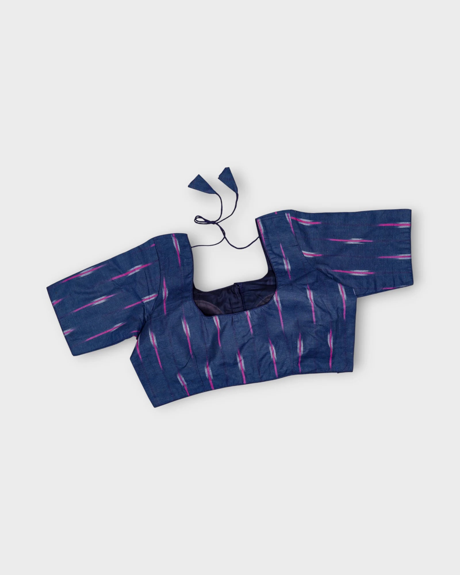 Cotton Deep Back Design Readymade Blouse