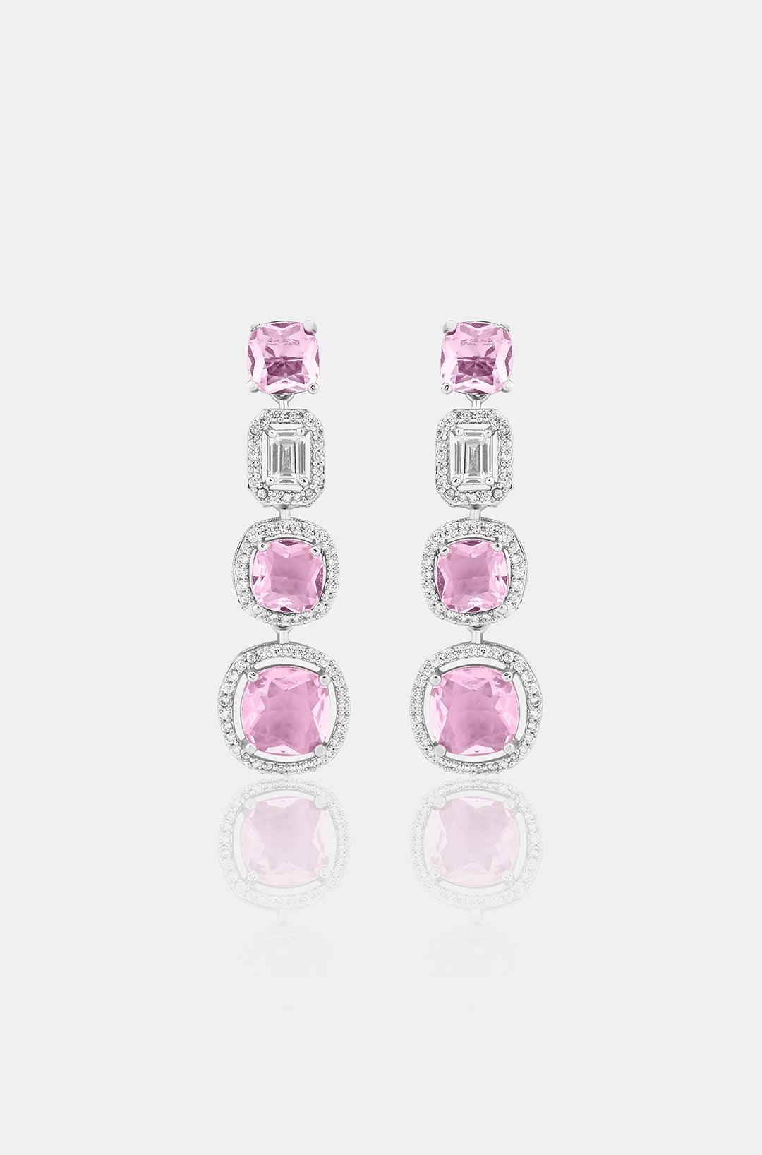 Blush Blossom Diamond Necklace Set - Dyulokha
