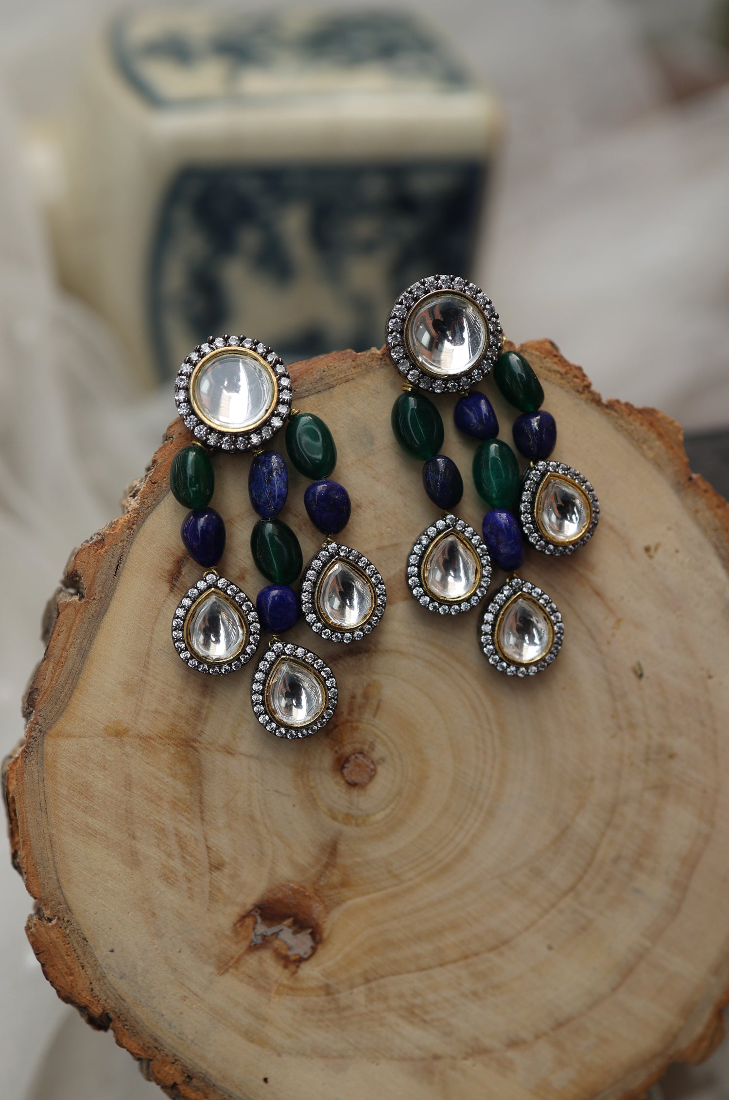 Sparkling Polki Earrings