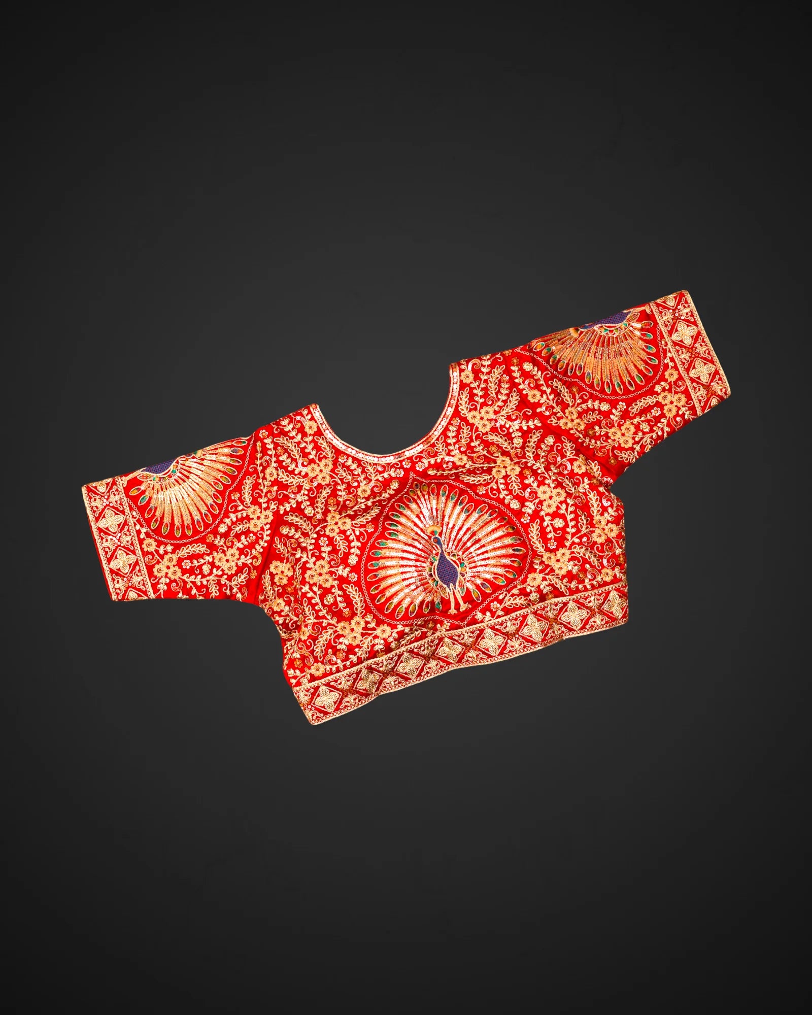 Silk Modern Cutout Readymade Blouse
