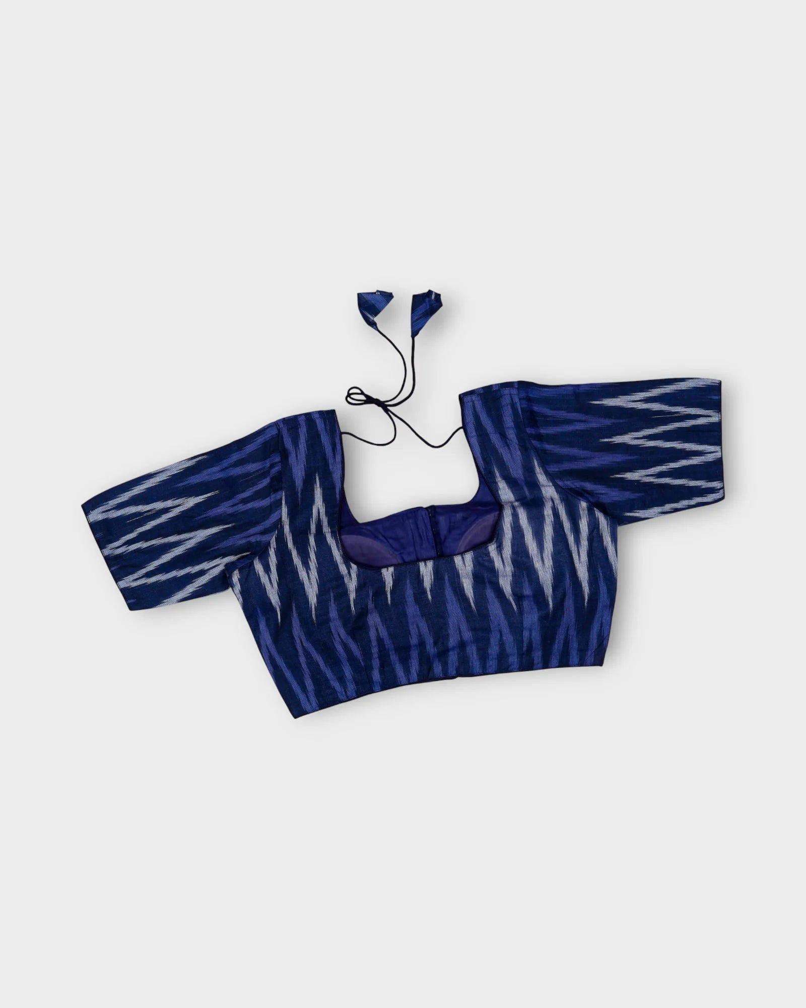 Cotton Deep Back Design Readymade Blouse