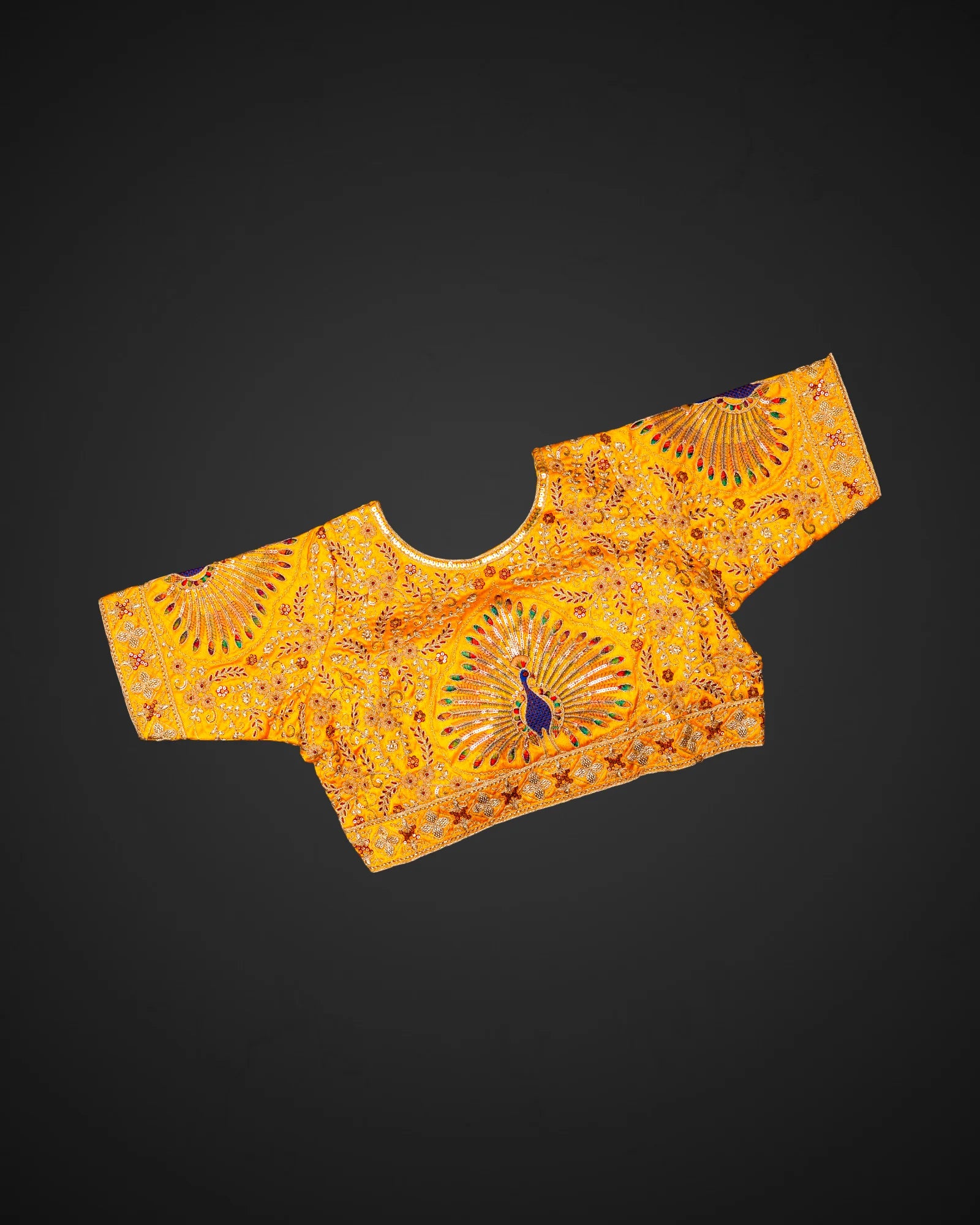 Silk Modern Cutout Readymade Blouse