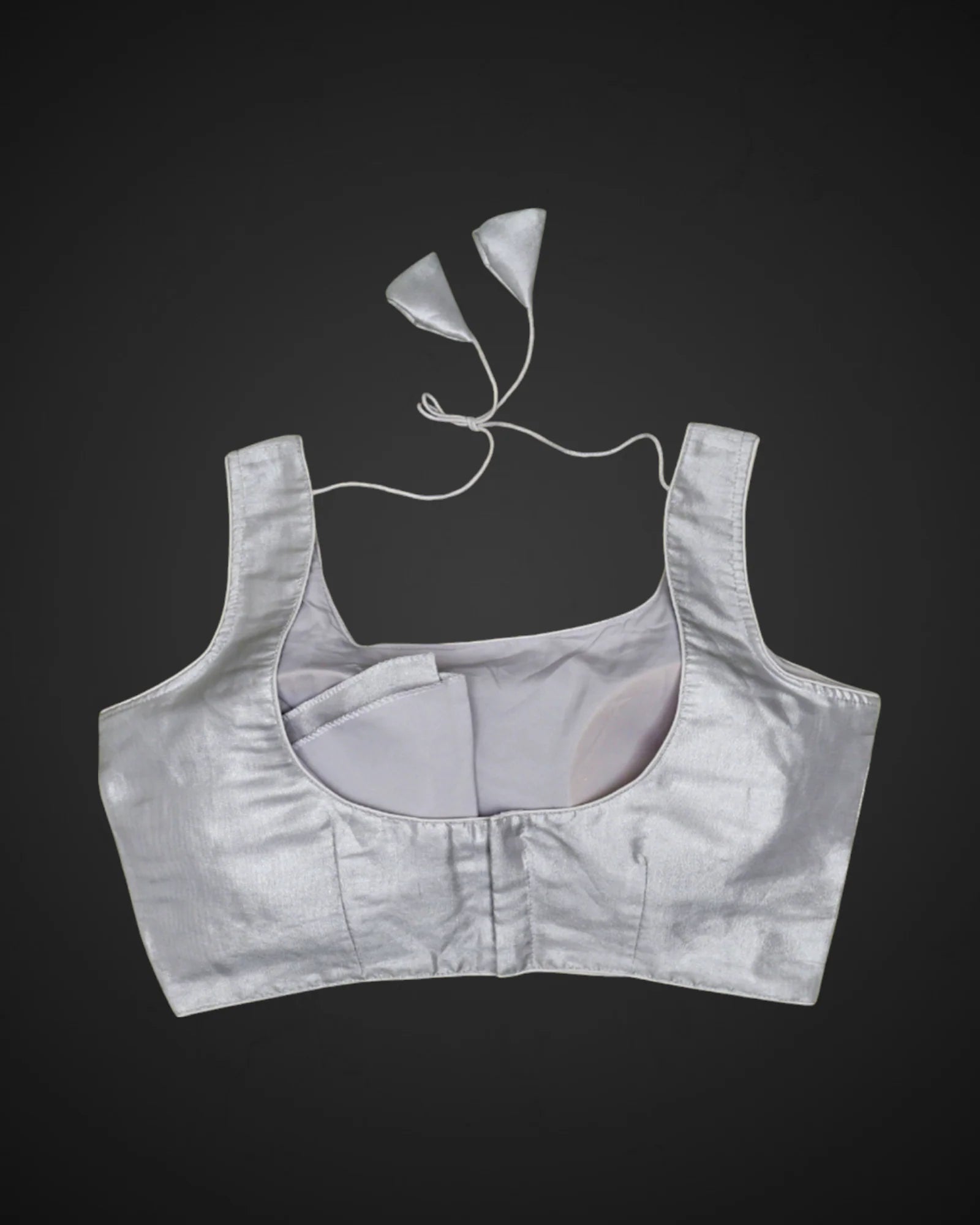 Organza Silk Deep Back Readymade Blouse