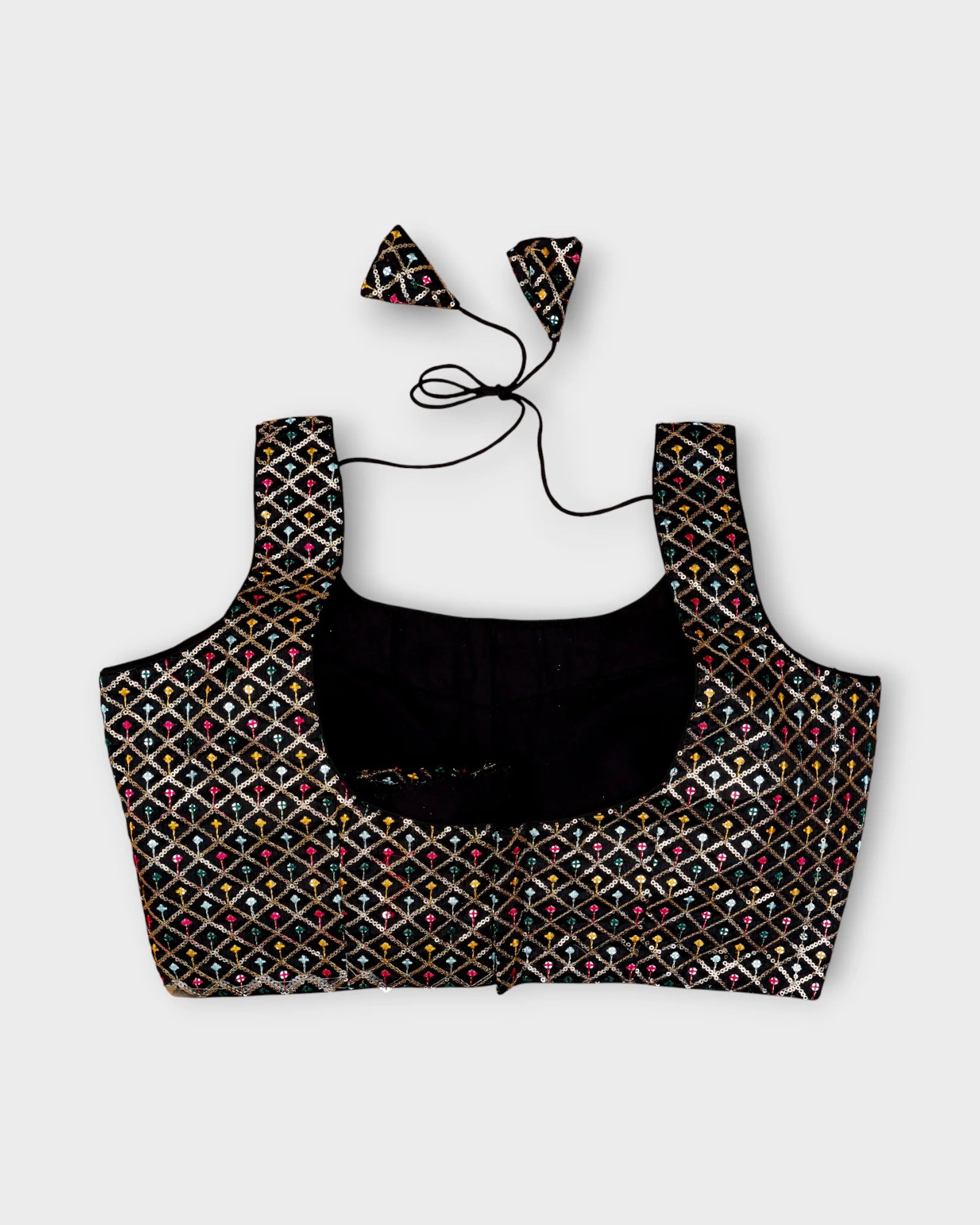 Raw Silk Square Neck Readymade Blouse
