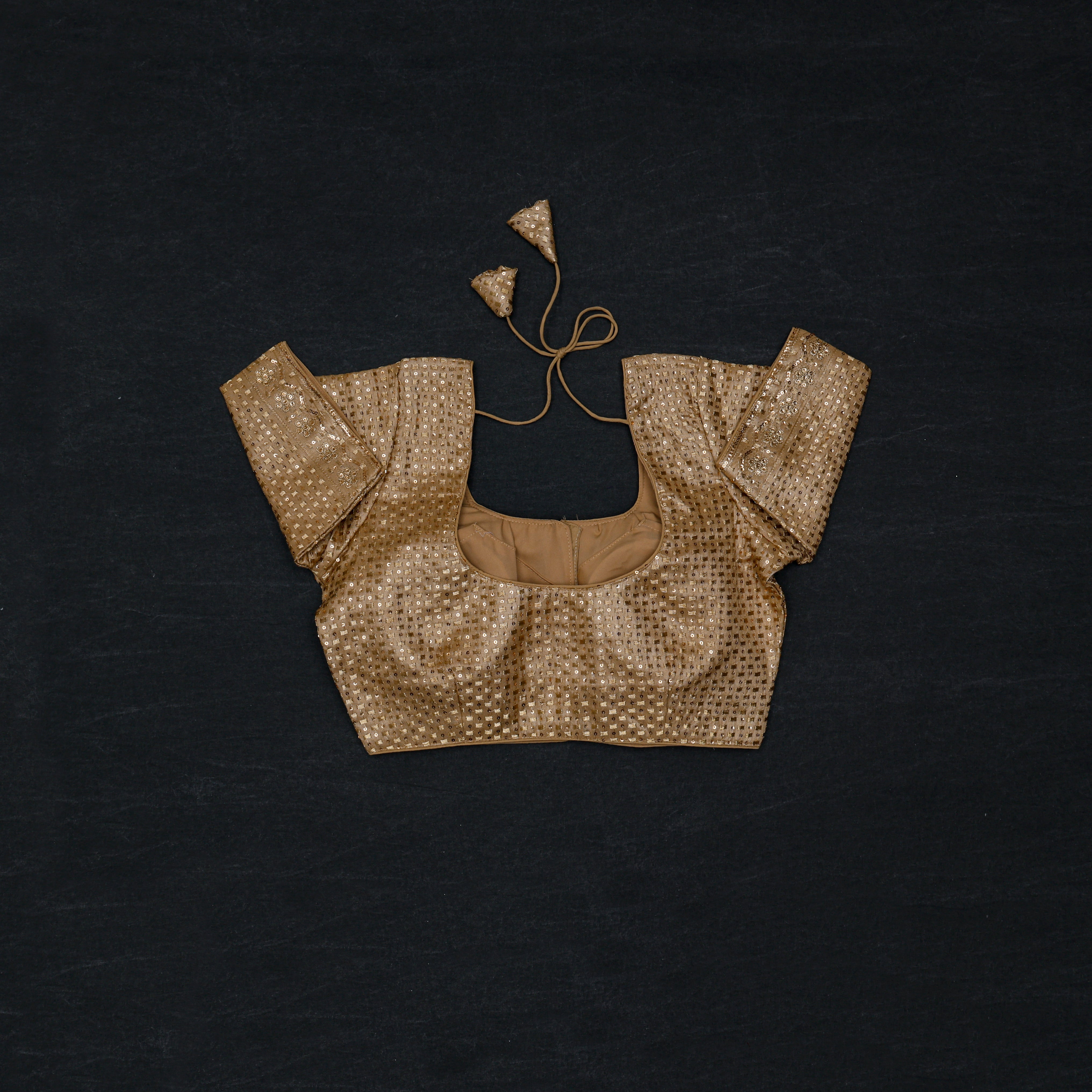 Tissue U Neck Readymade Blouse