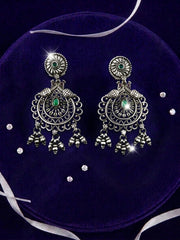 Emerald Accent Earrings