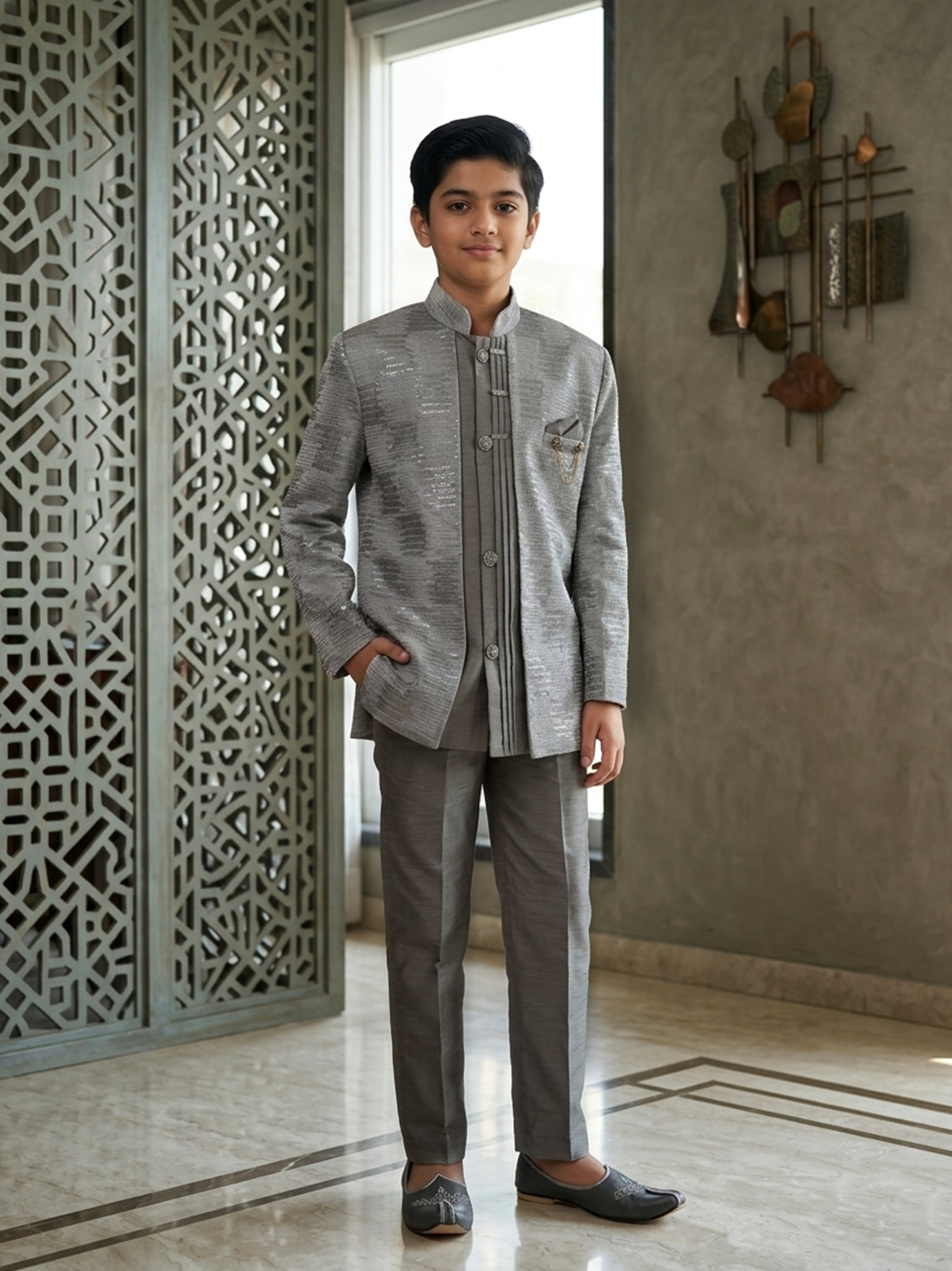 Unveil tradition with a modern embroidered sherwani