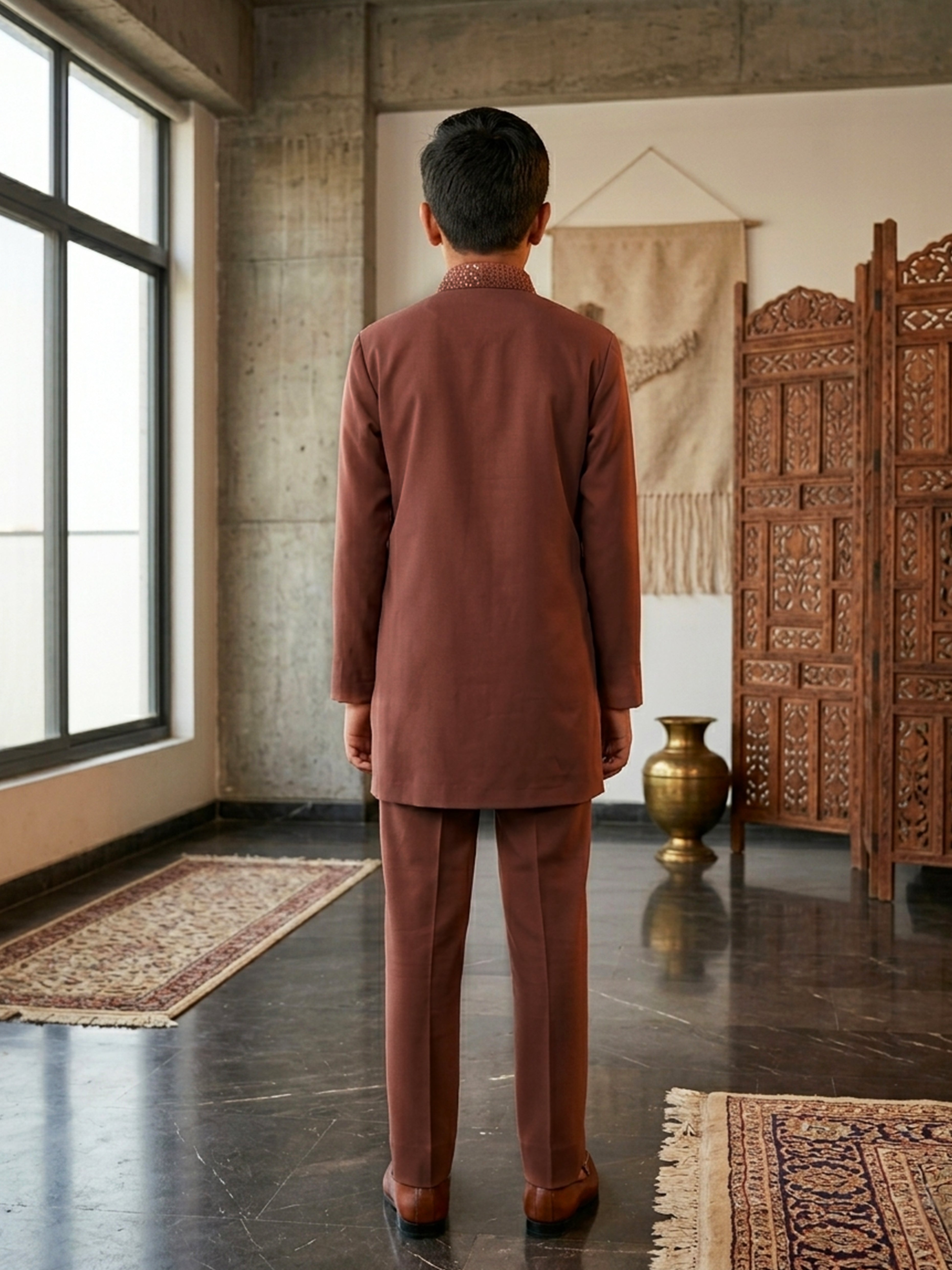 Embrace Tradition Sequin Embroidered Fusion Wear