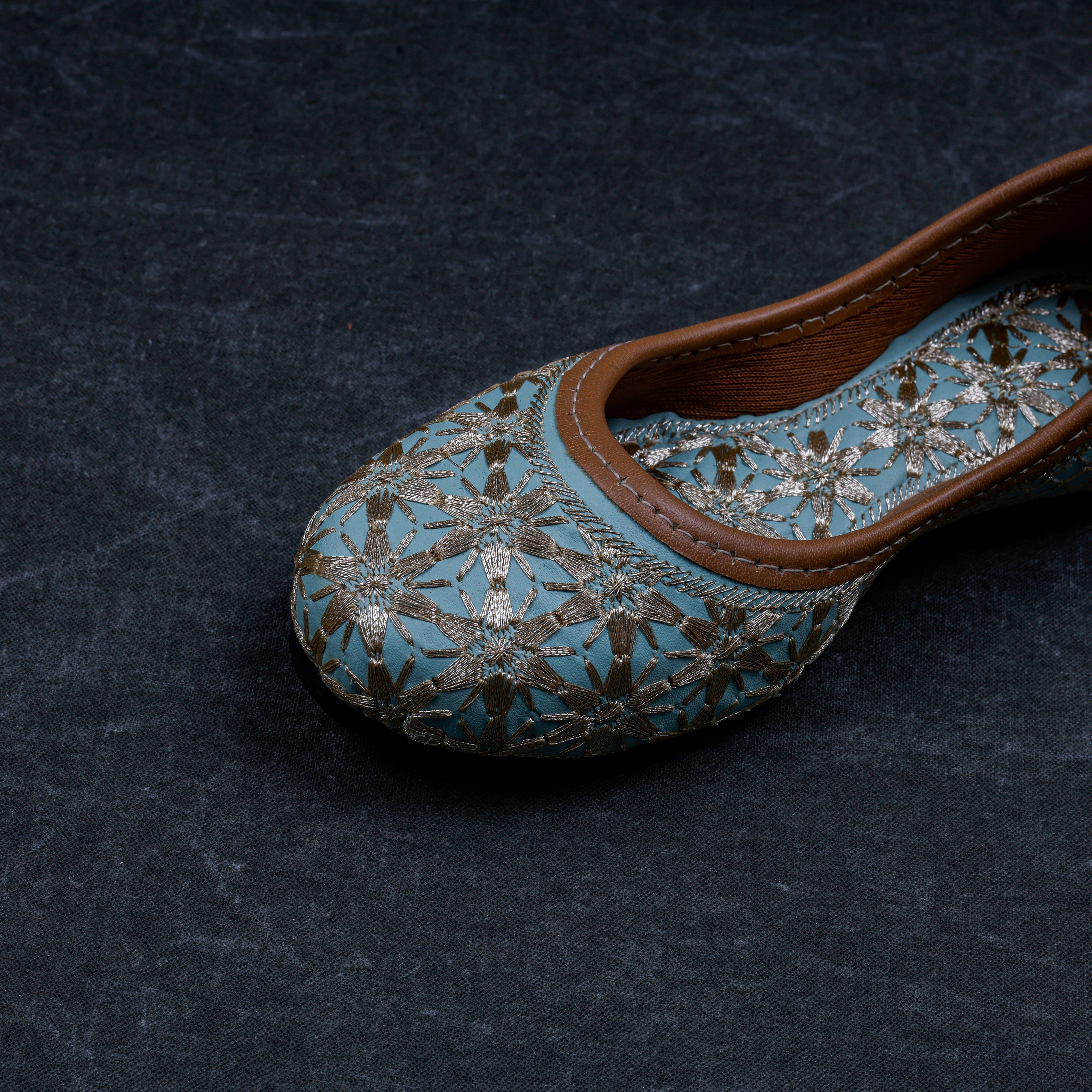 Pista Green Traditional Comfortable Jutti