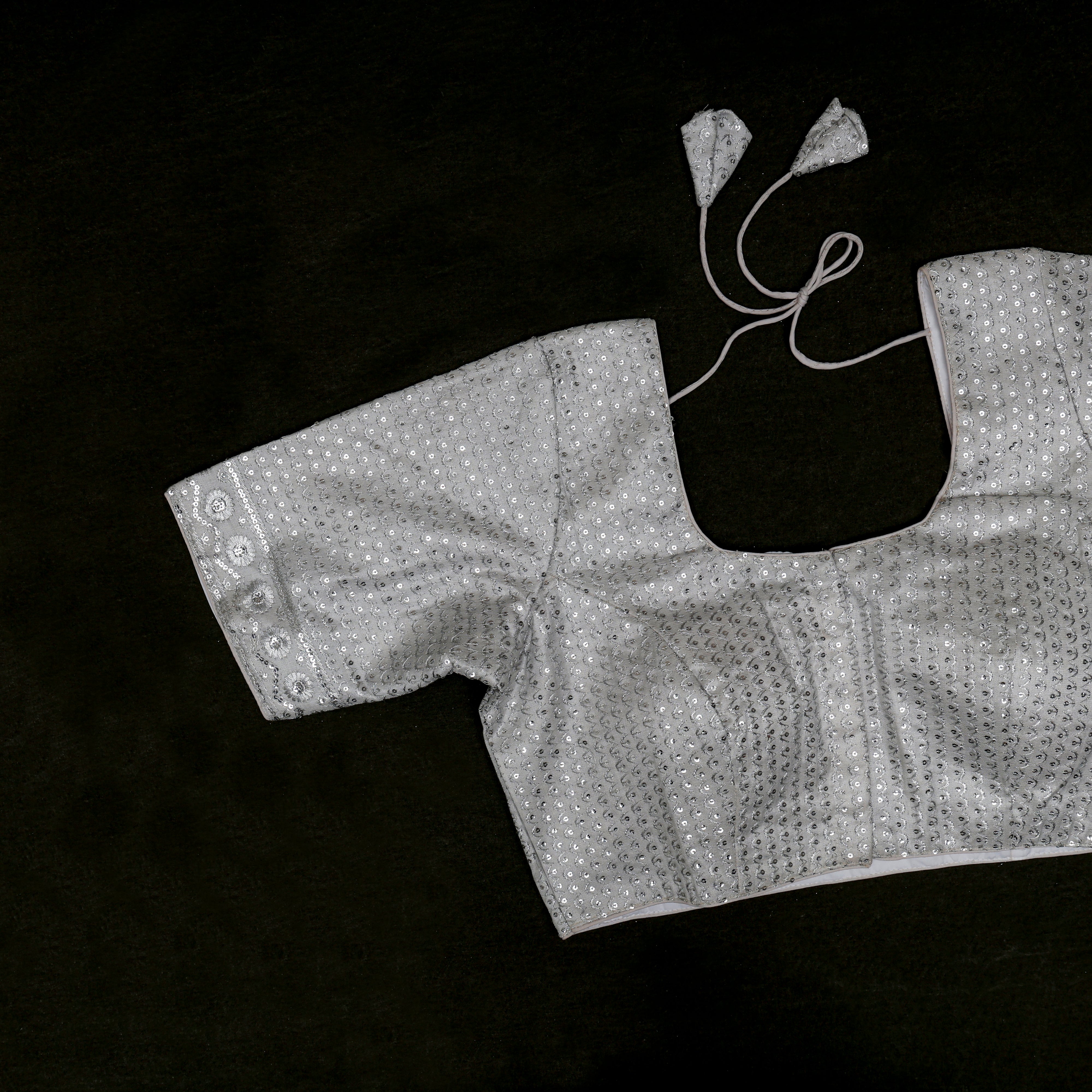 Tissue U Neck Readymade Blouse