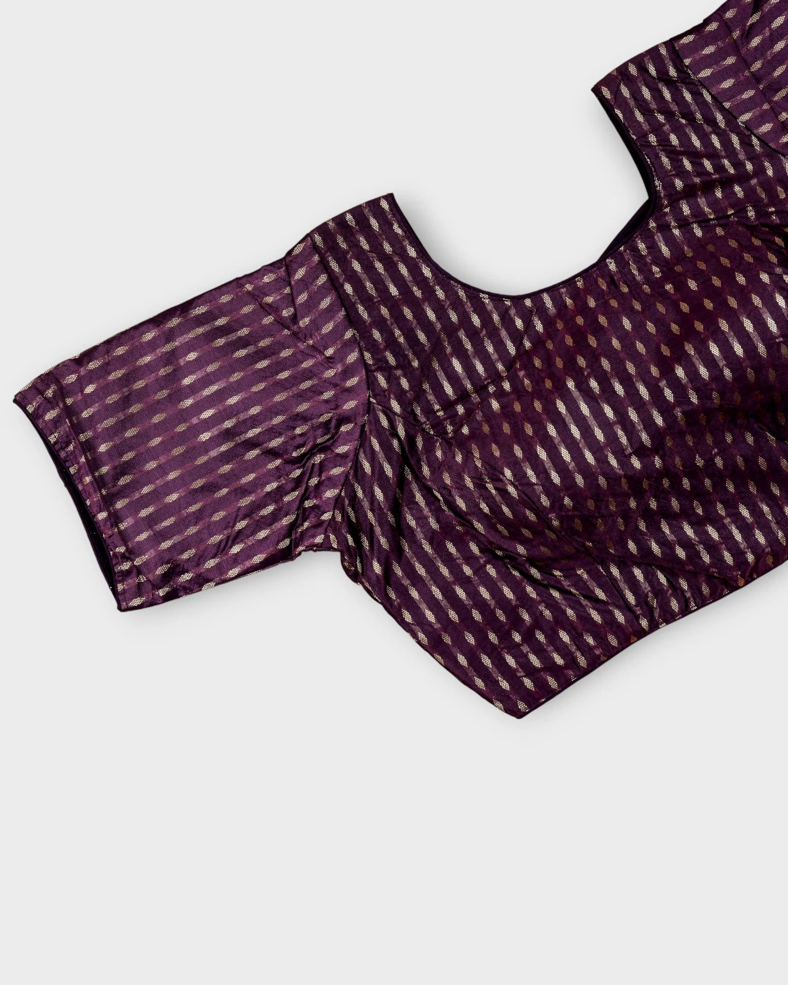 Chic Silk U Neck Blouse Tradition Meets Comfort