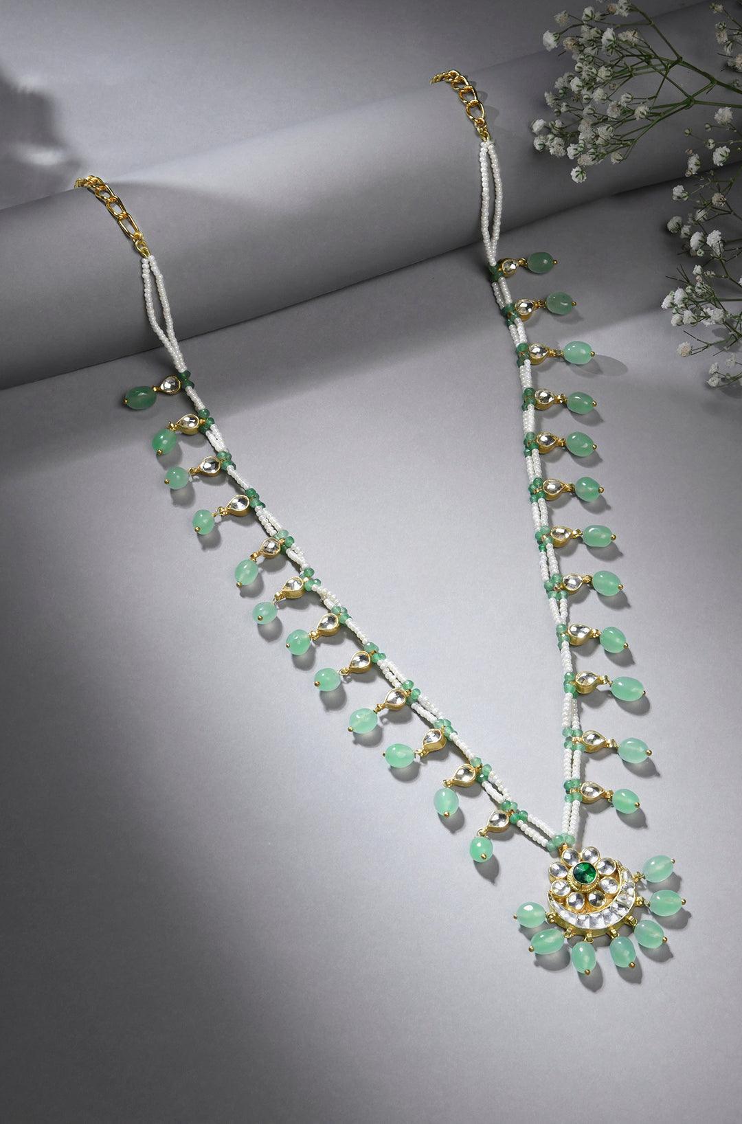 Minty Pearl Delight Necklace - Dyulokha