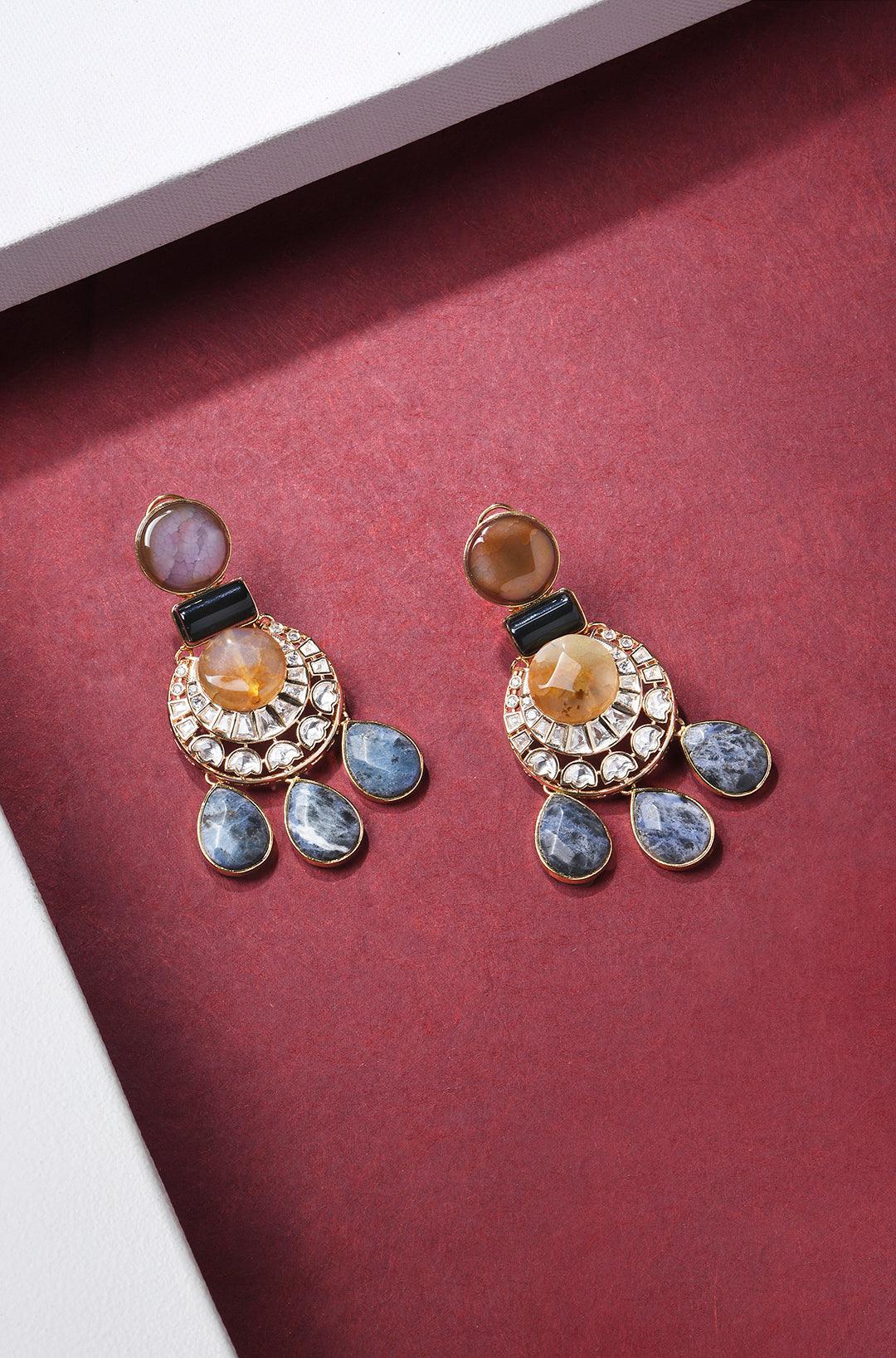 Luminosity Moon Eye Bespoke Earrings - Dyulokha