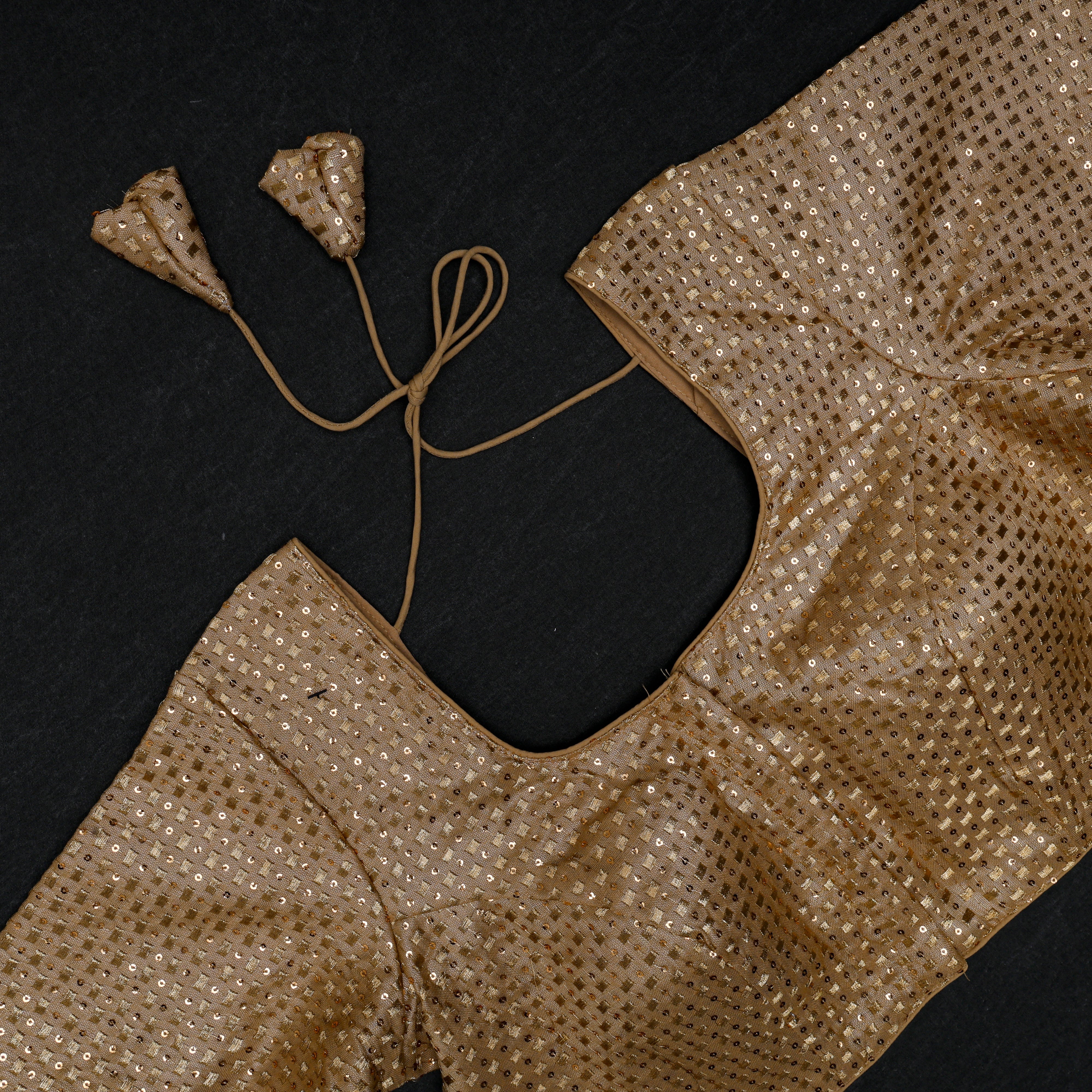Tissue U Neck Readymade Blouse