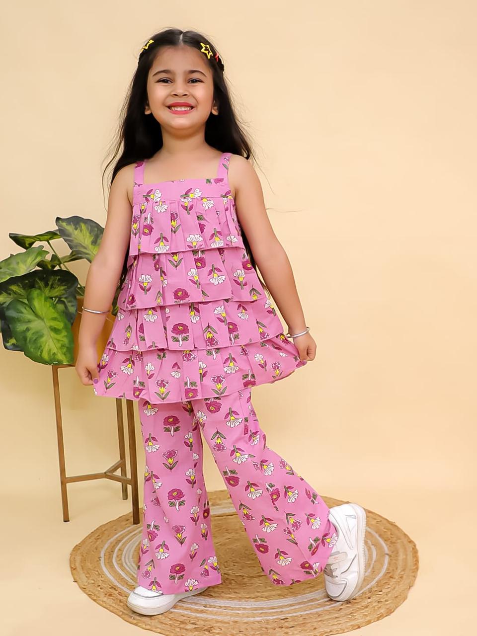 Bloom Print Ruffle Dress