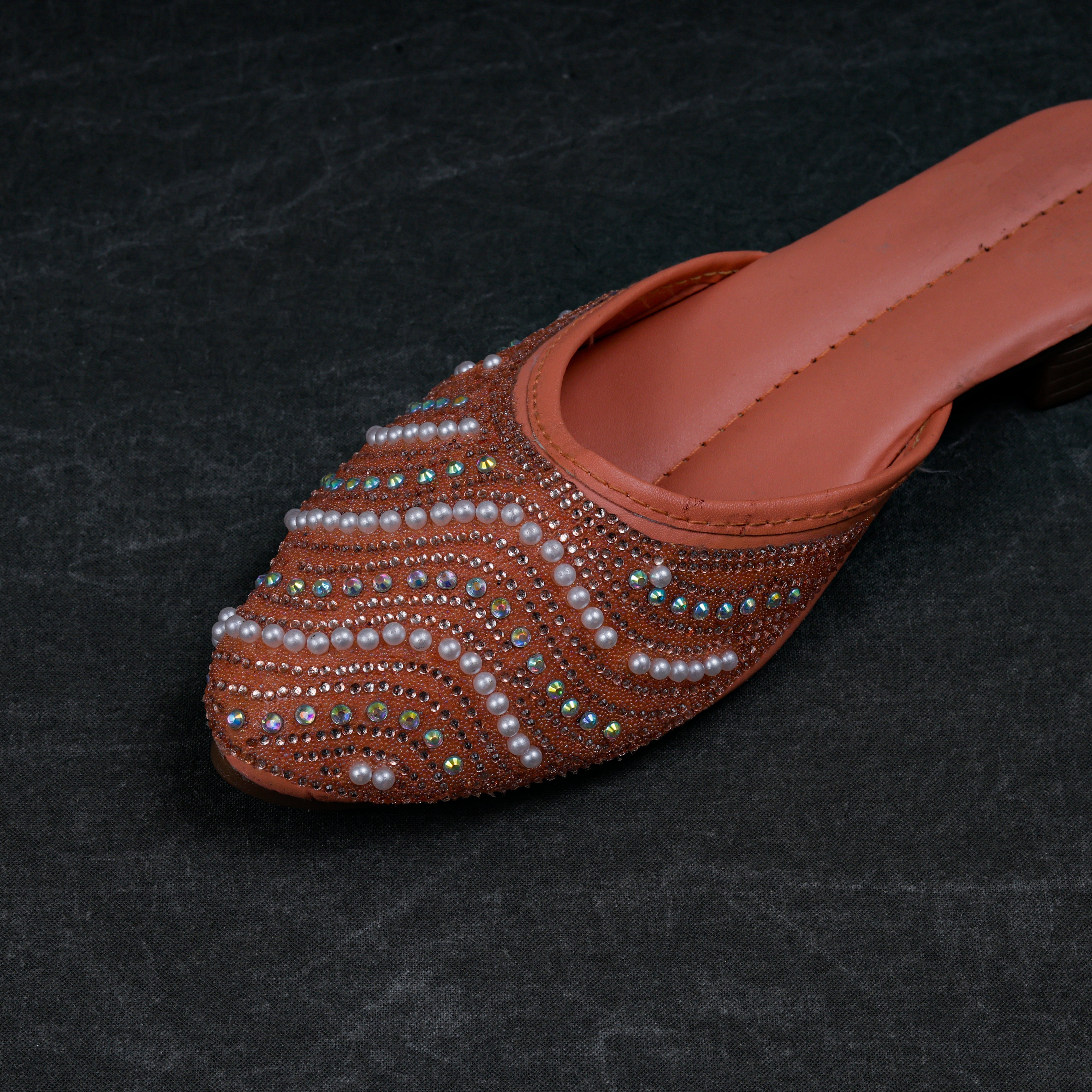 Two Tone Light Pink Artisan Mules