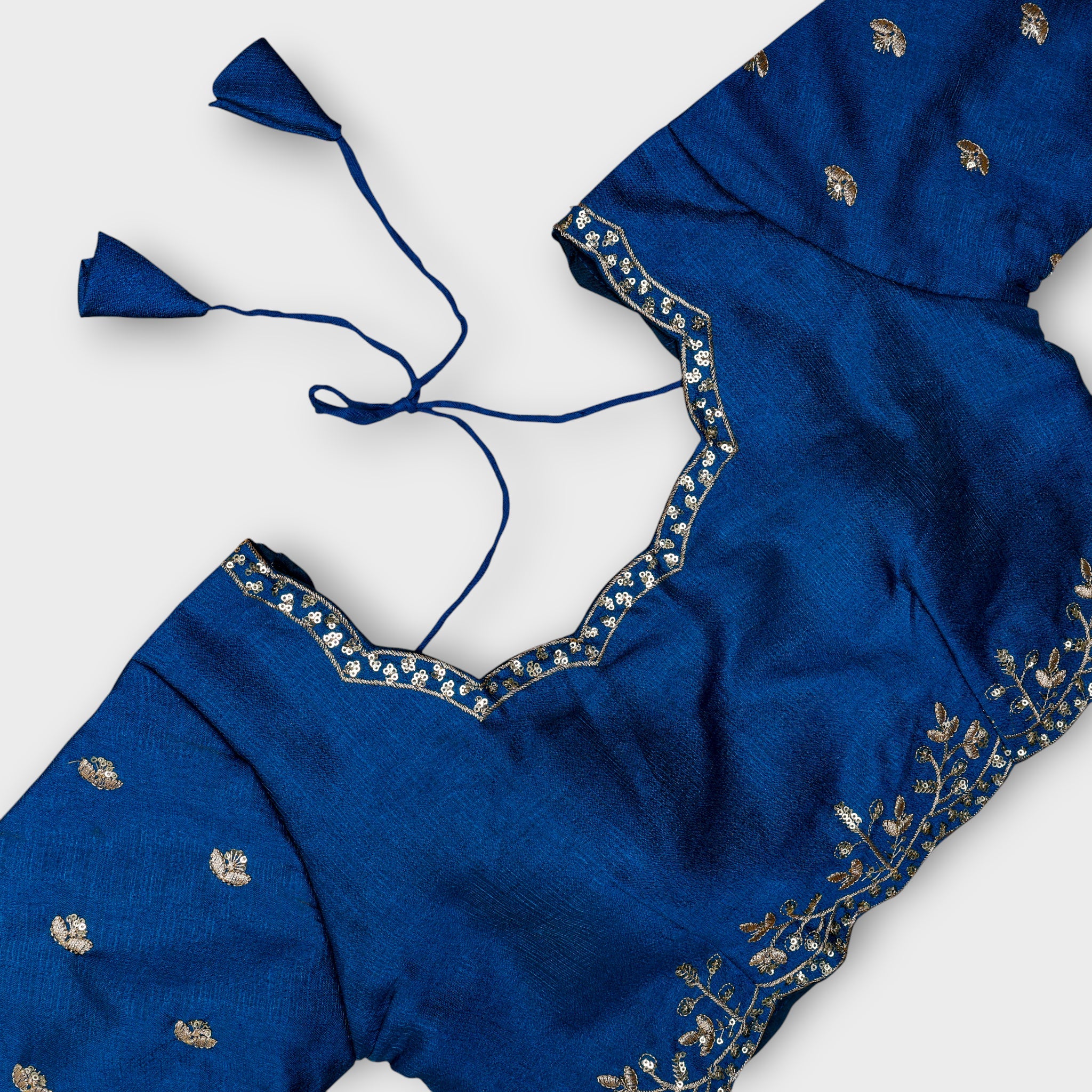Phantom Silk Sequined Readymade Blouse