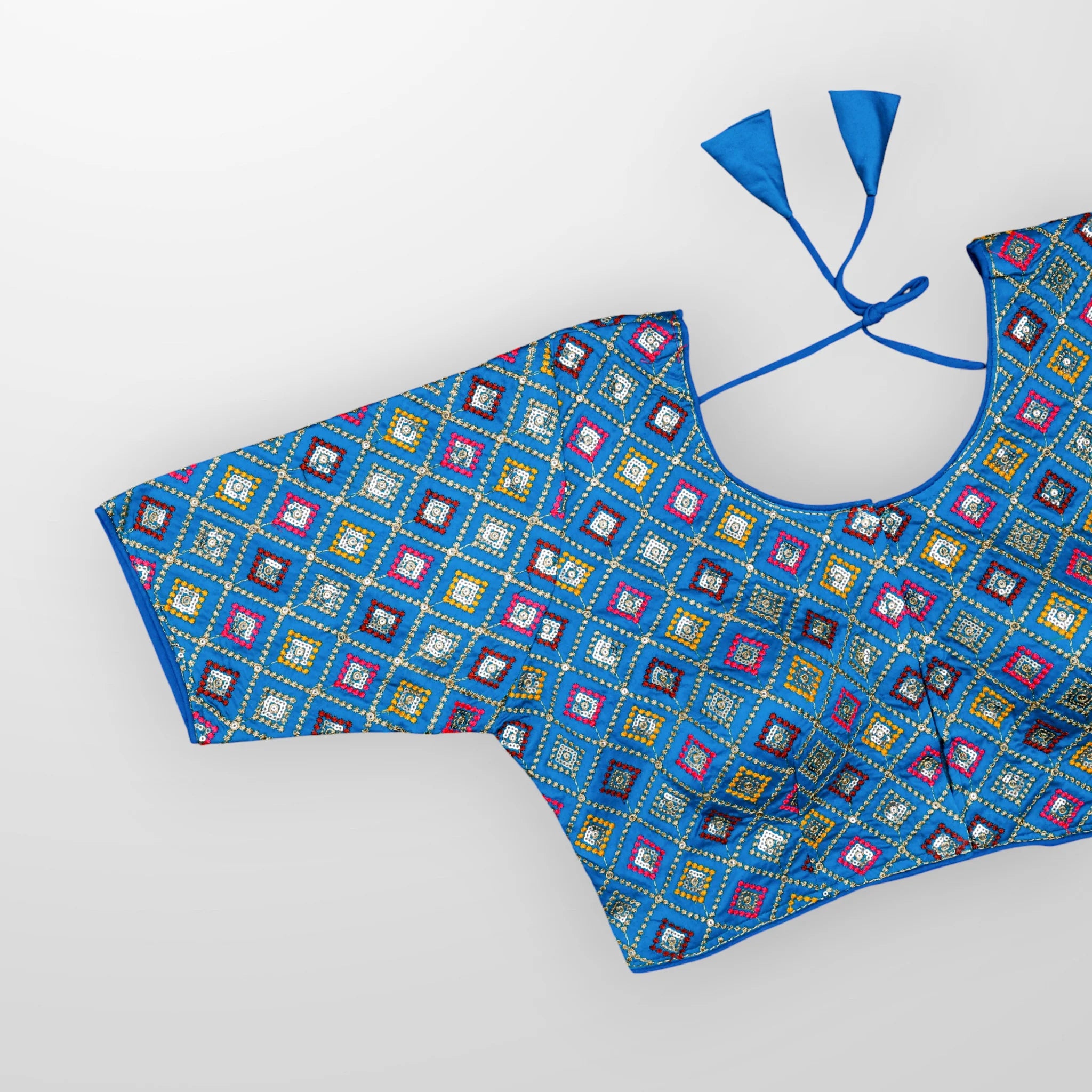 Silk Embroidered Readymade Blouse