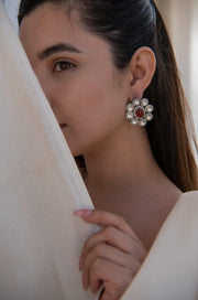 Ruby Polki Glam Studs - Dyulokha