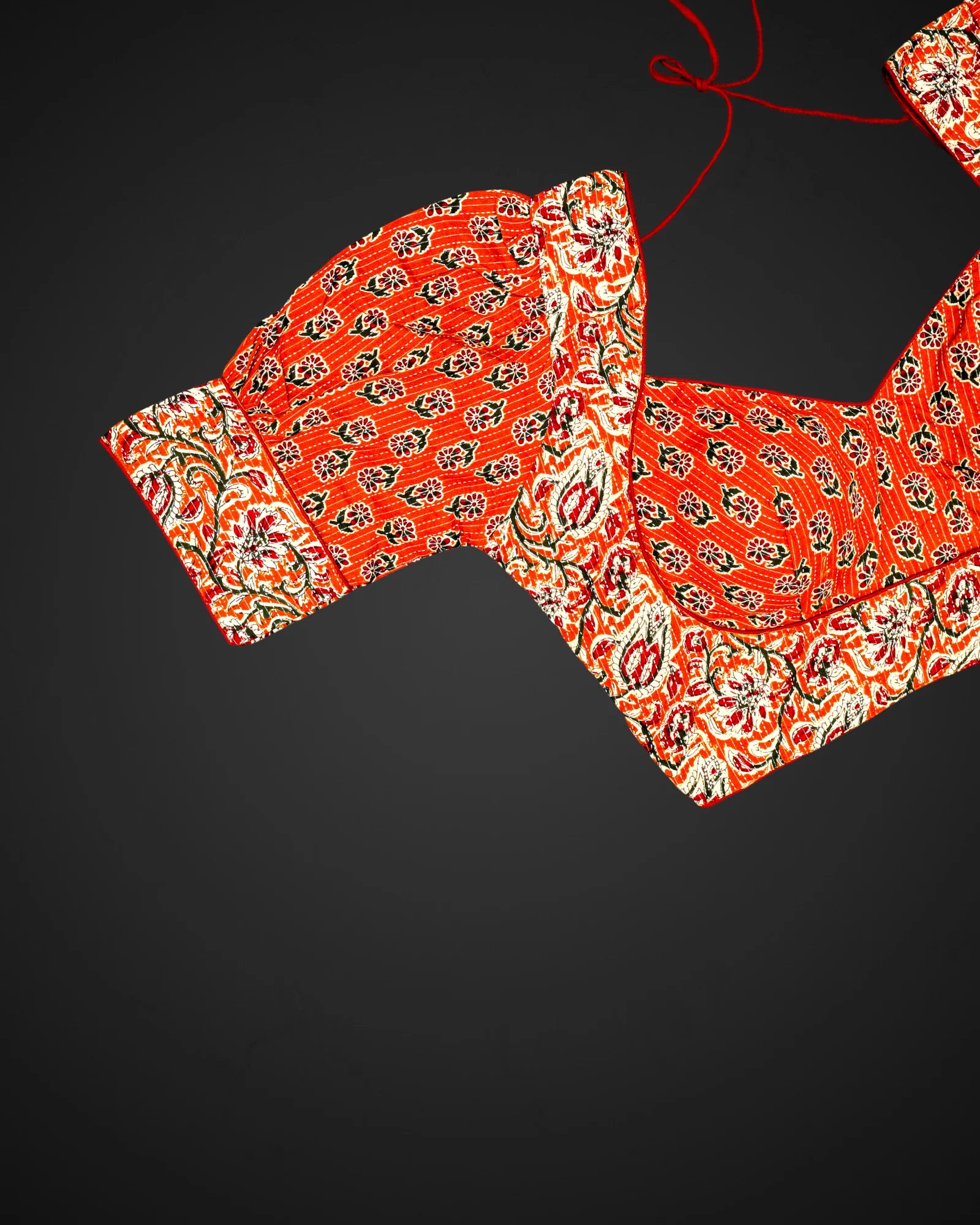 Cotton Sweetheart Neck Half Sleeve Readymade Blouse