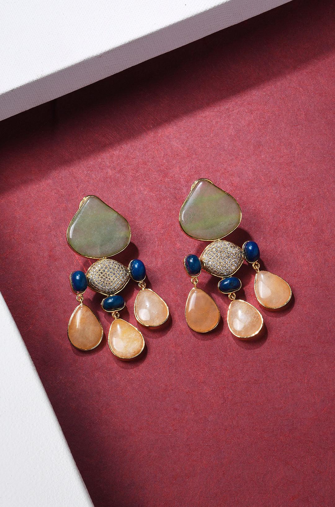 Shimmering Elegance Graceful Danglers - Dyulokha