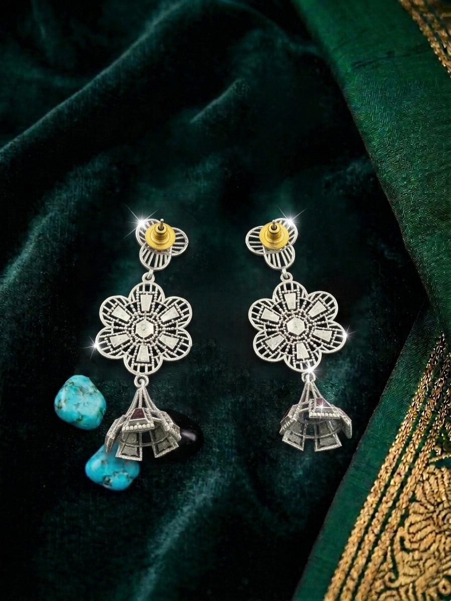 Gem Cascade Earrings