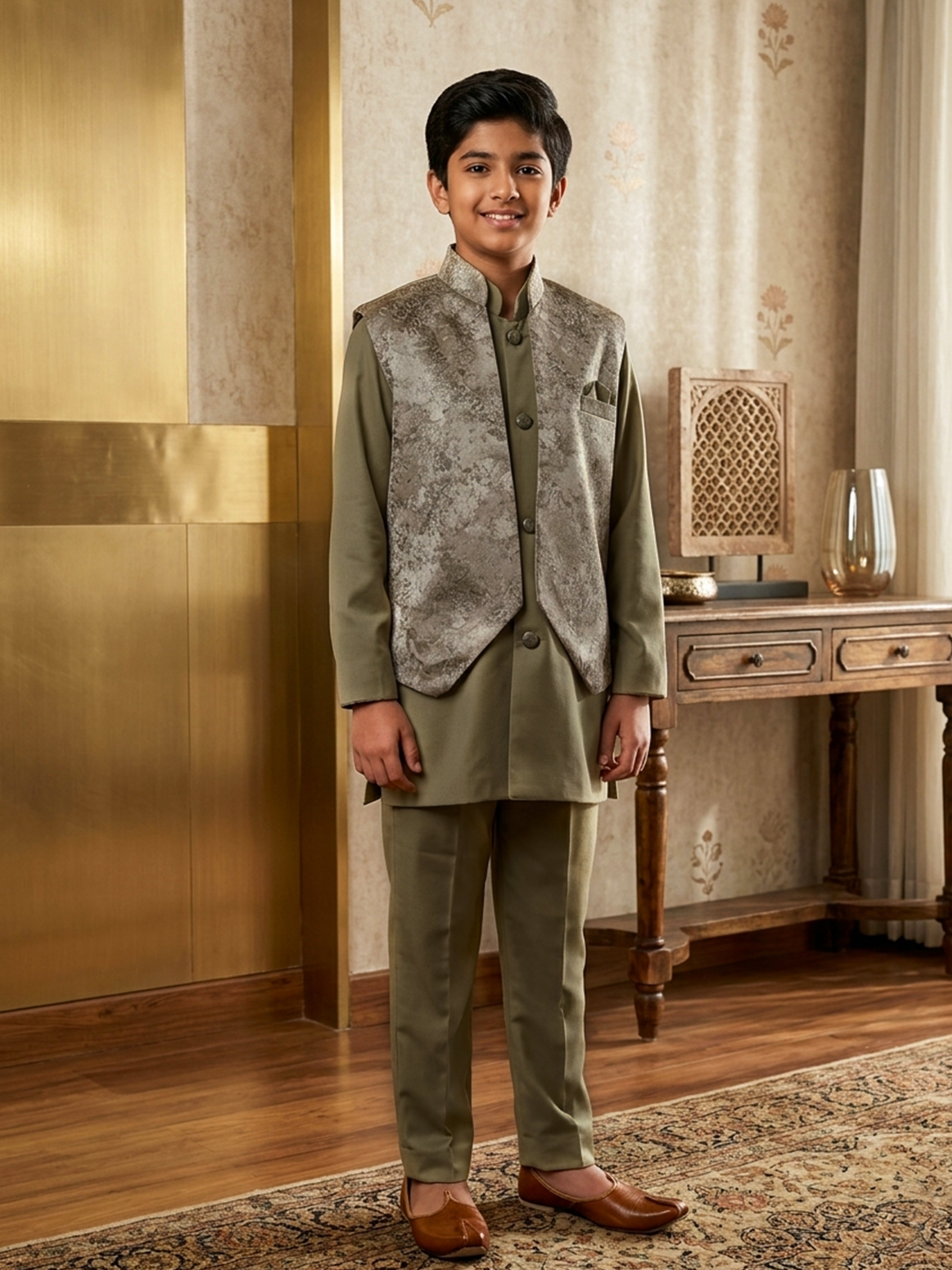 Unveil Tradition Embroidered Modi Suits