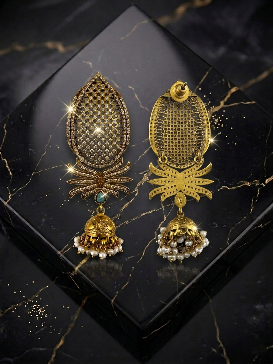Golden Jhumka Royale