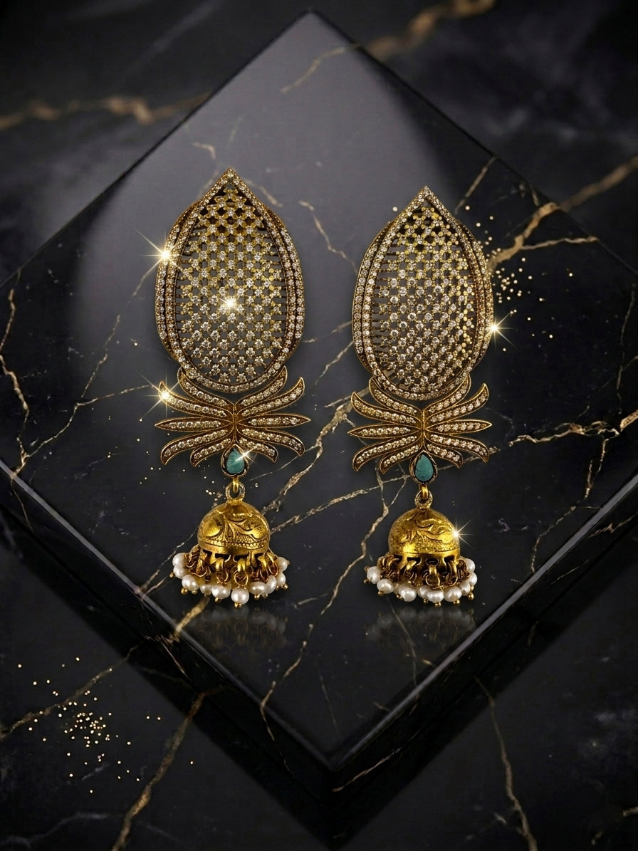 Golden Jhumka Royale