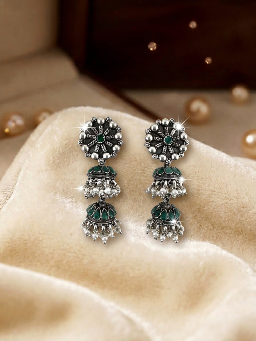 Graceful Layer Jhumkas