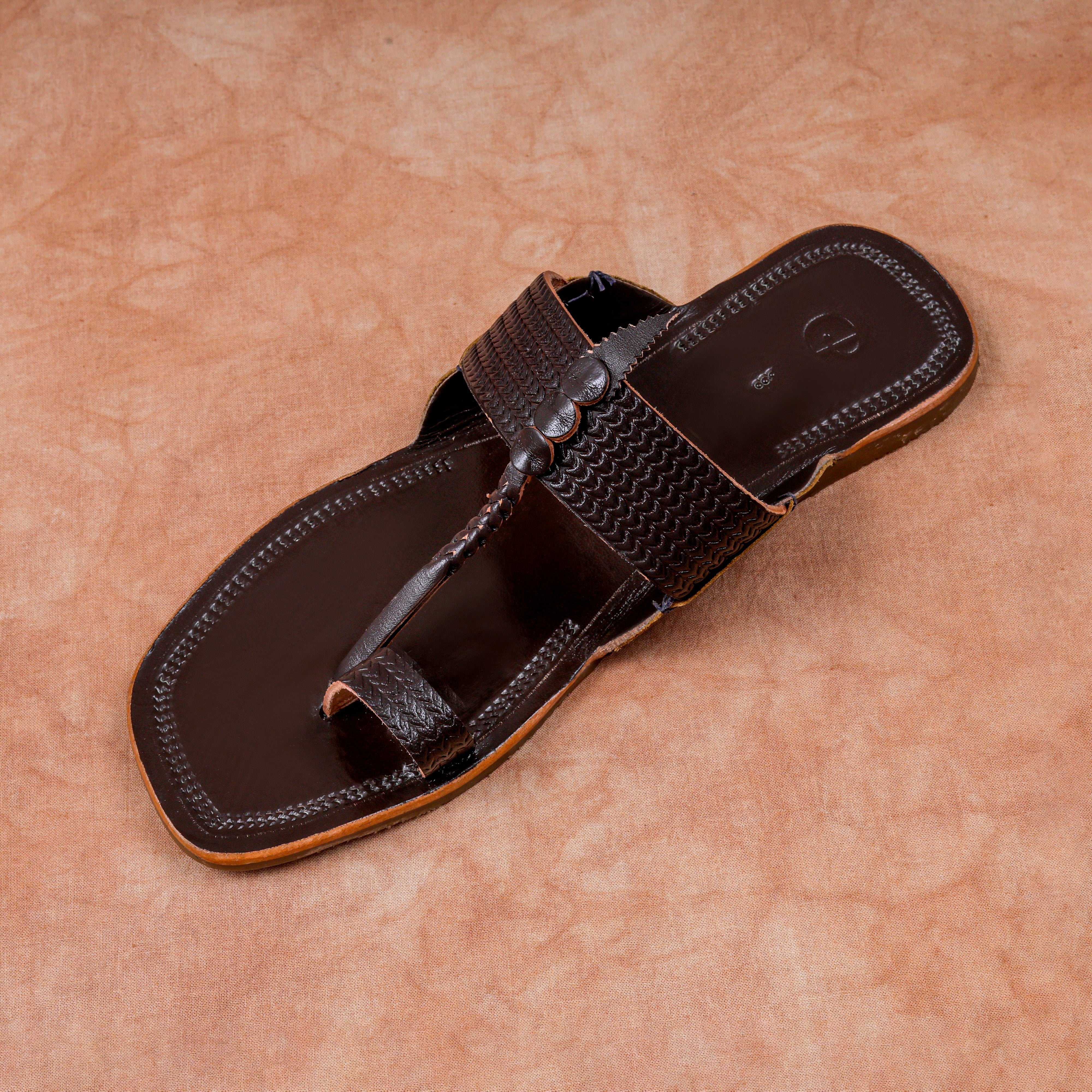 Artisan Brown Leather Kolhapuri Sandals
