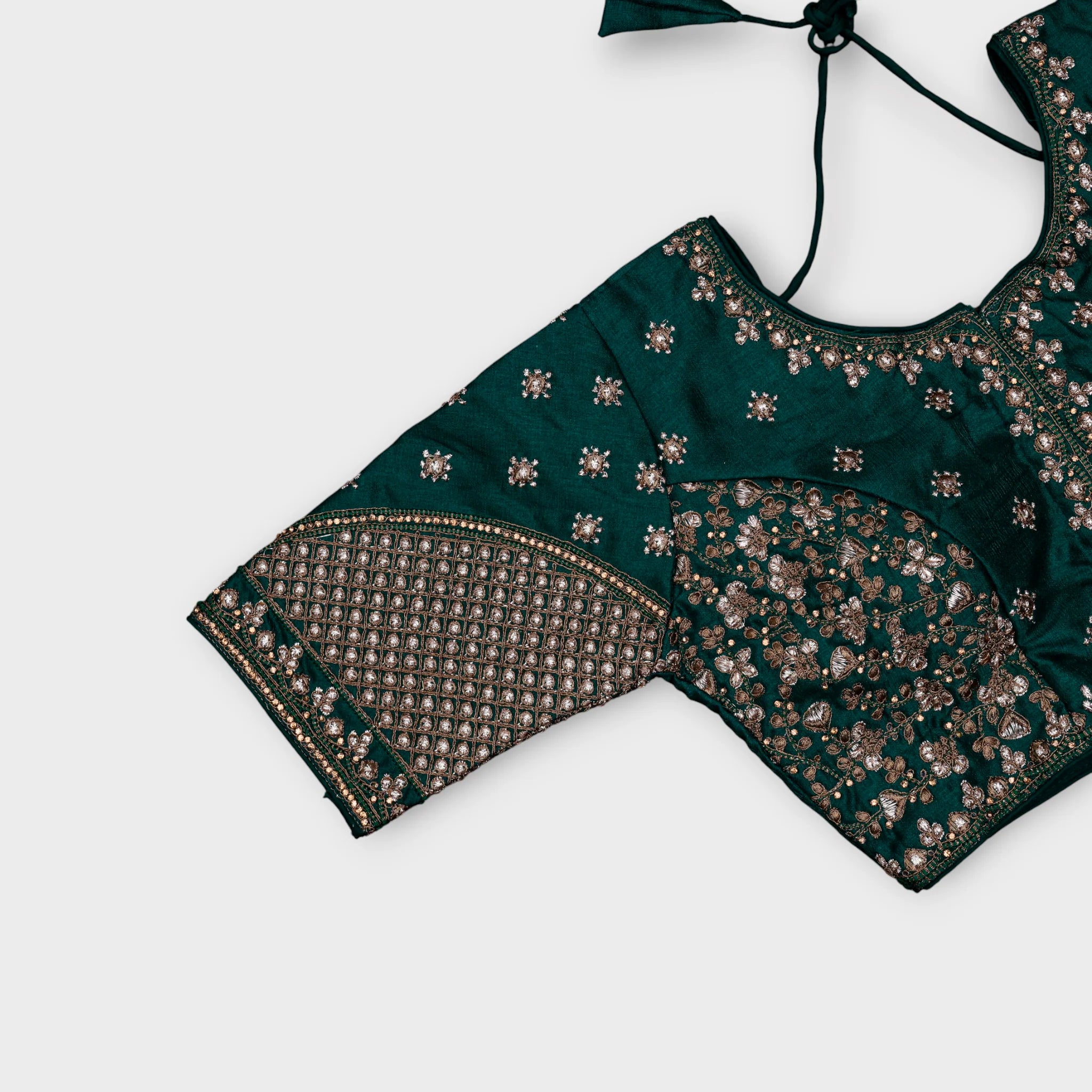 Phantom Silk Cutout Readymade Blouse