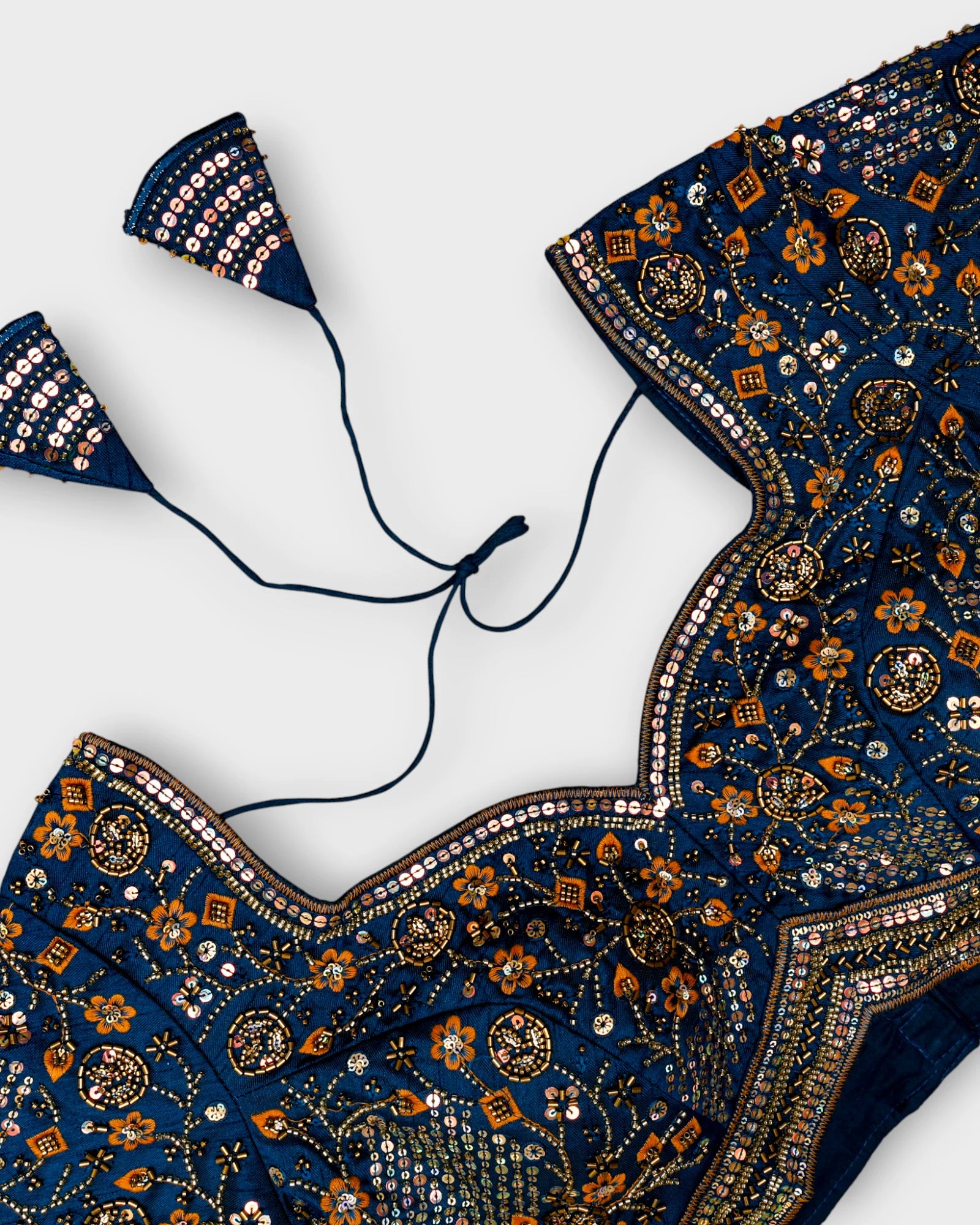 Cosmos Silk Embroidered Readymade Blouse