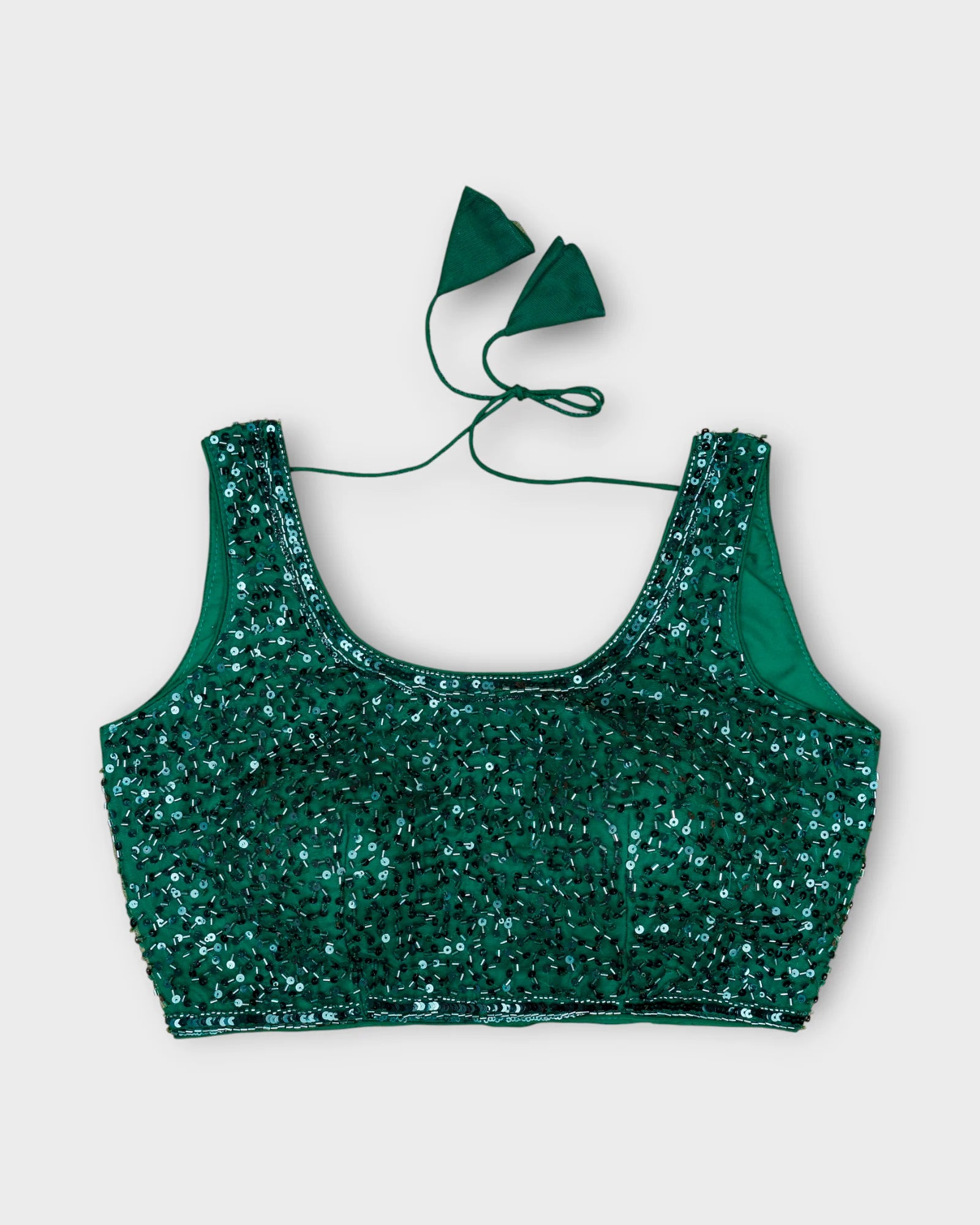 Net U Neck Readymade Blouse With Closure
