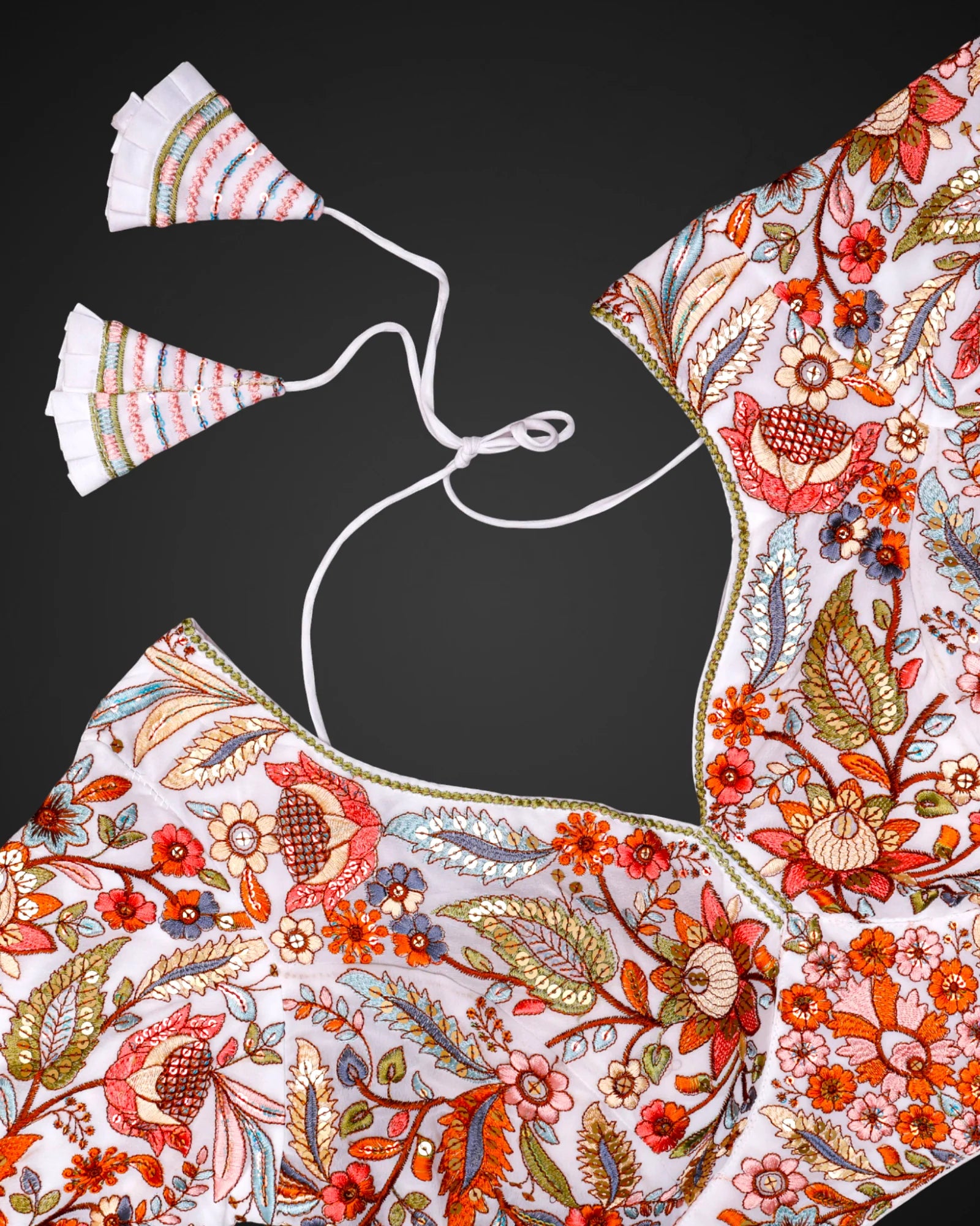V Neck Georgette Readymade Blouse