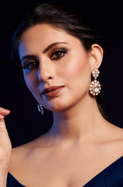 Gilded Glamour Polki Open Danglers - Dyulokha