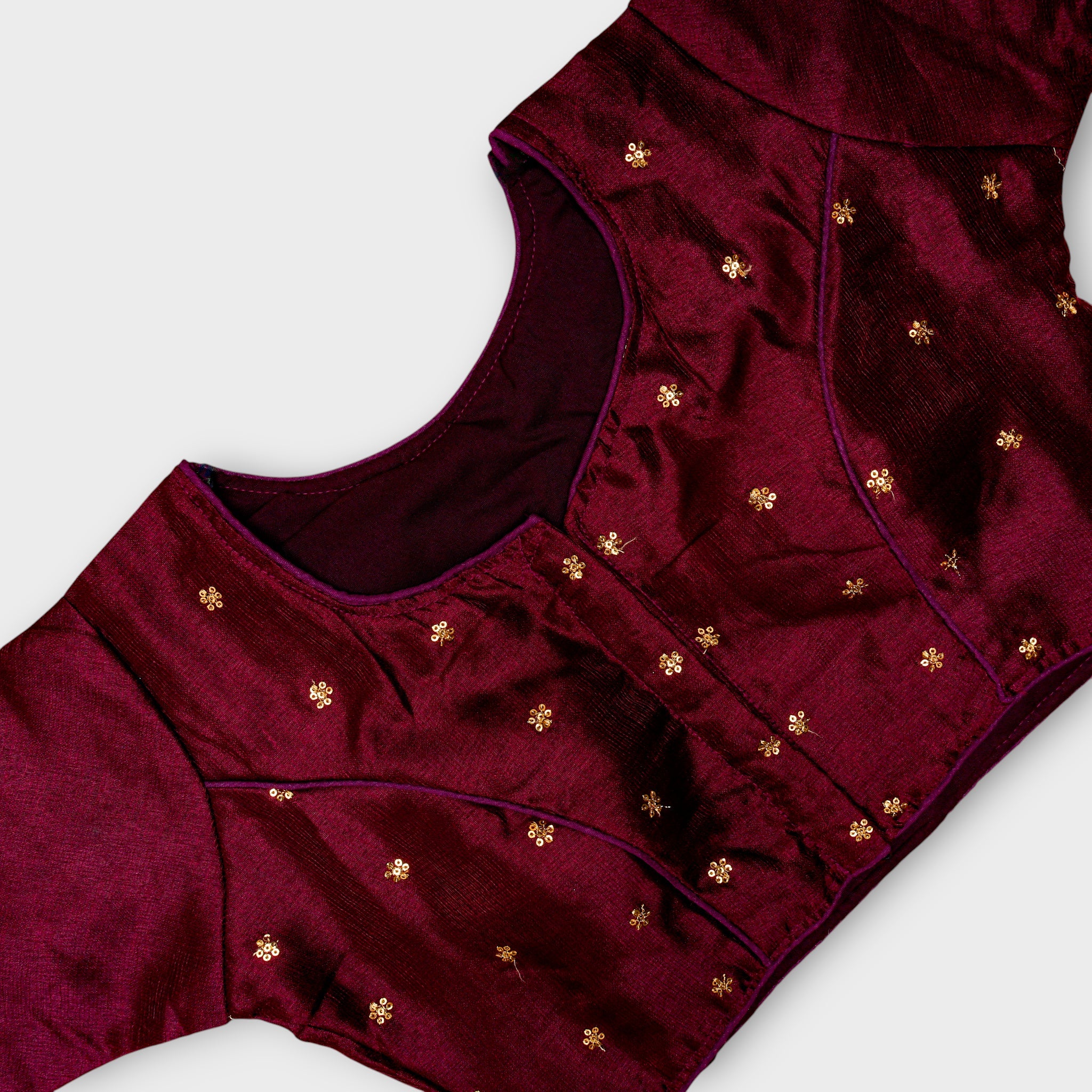 Peacock Design Cosmos Silk Readymade Blouse