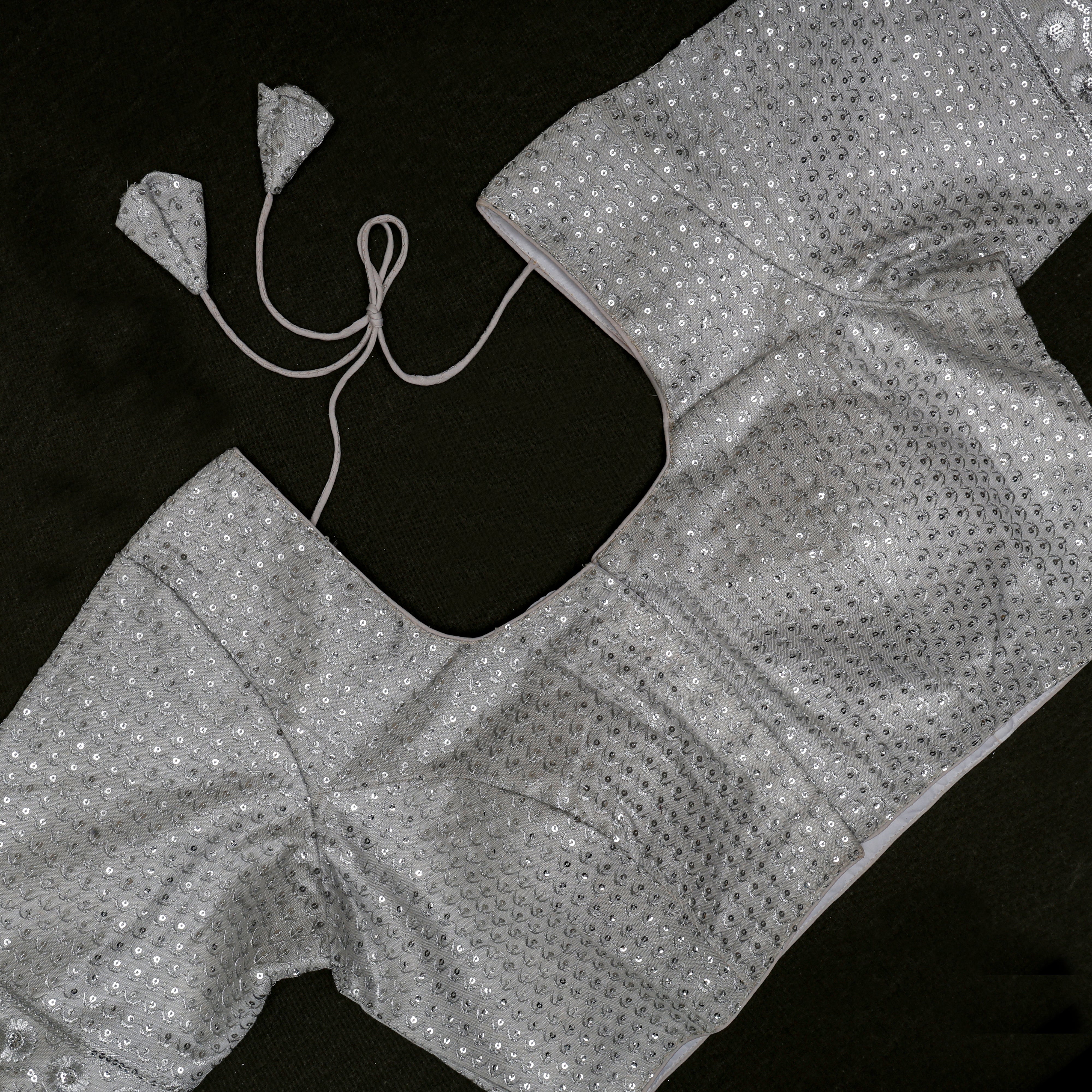 Tissue U Neck Readymade Blouse