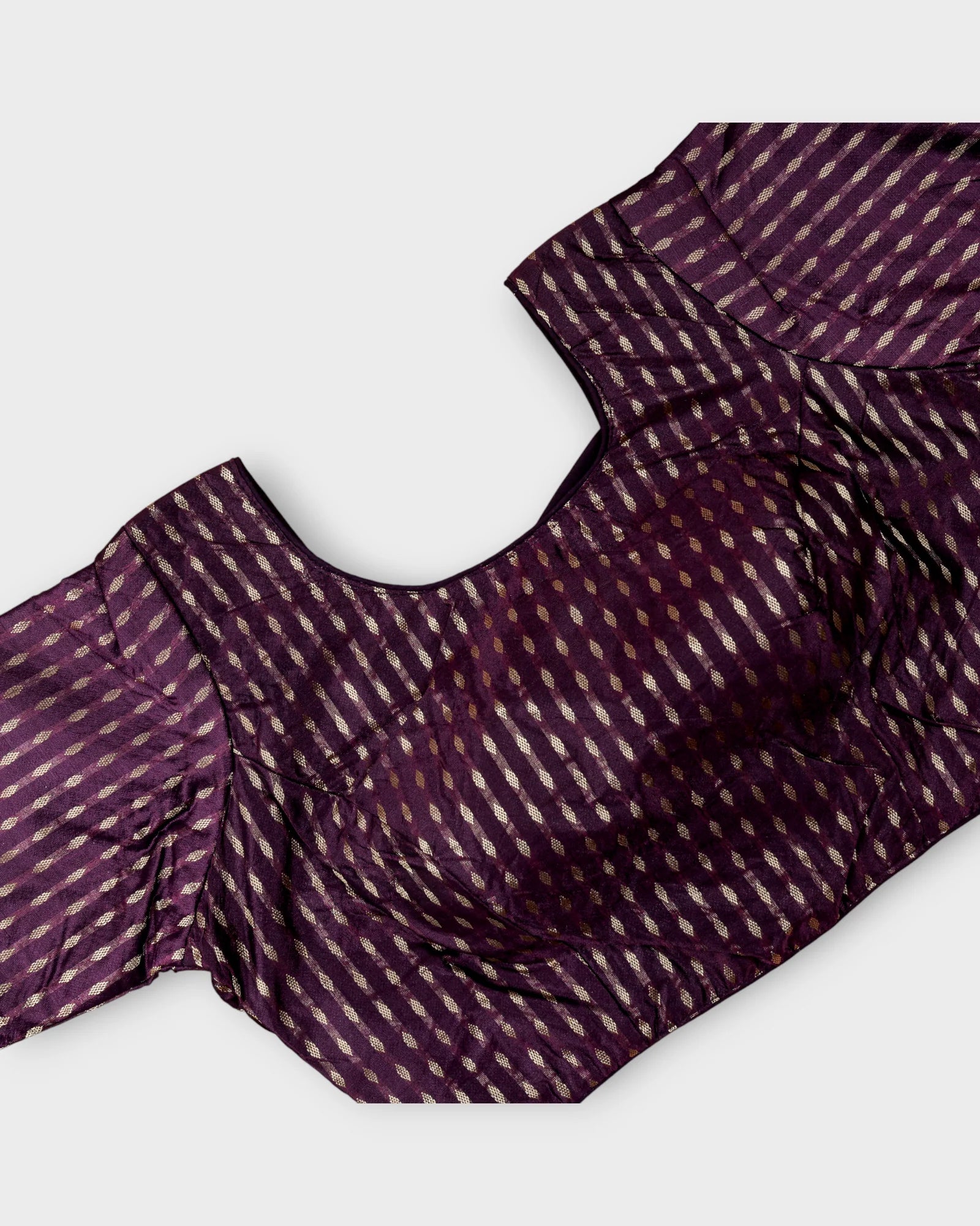 Chic Silk U Neck Blouse Tradition Meets Comfort