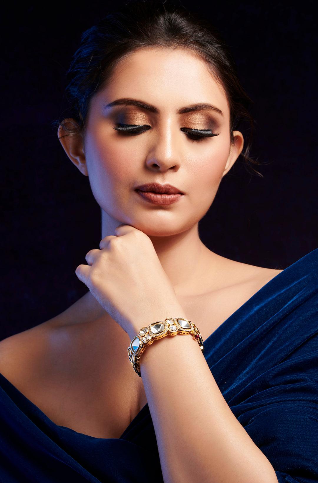 Radiant Polki Bangle - Dyulokha