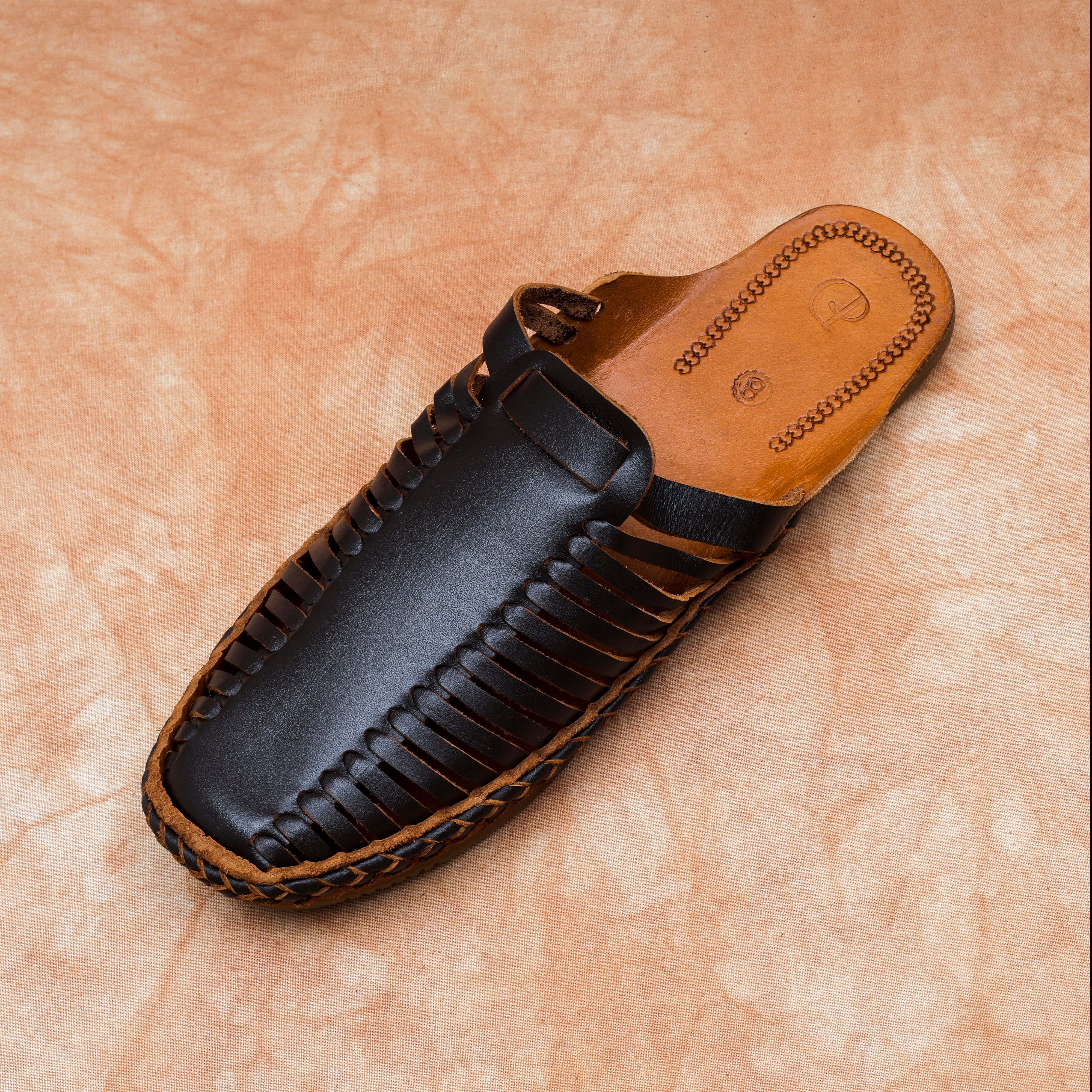 Brown Handcrafted Leather Ethnic Mules