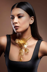 Timeless Beauty Floral Filigree Necklace - Dyulokha