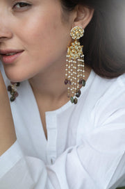 Multicolor Kundan Sparkle Earrings - Dyulokha