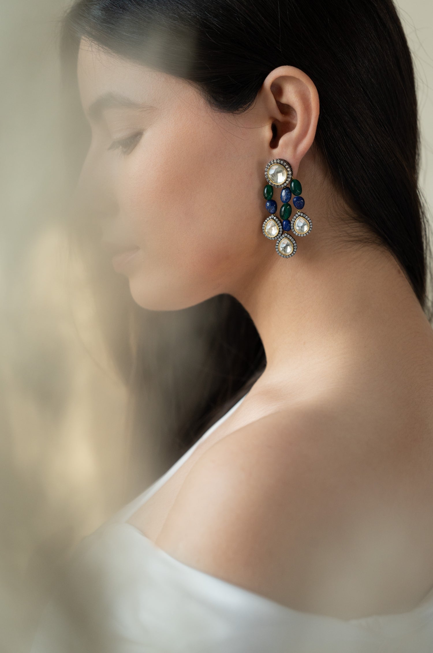 Sparkling Polki Earrings